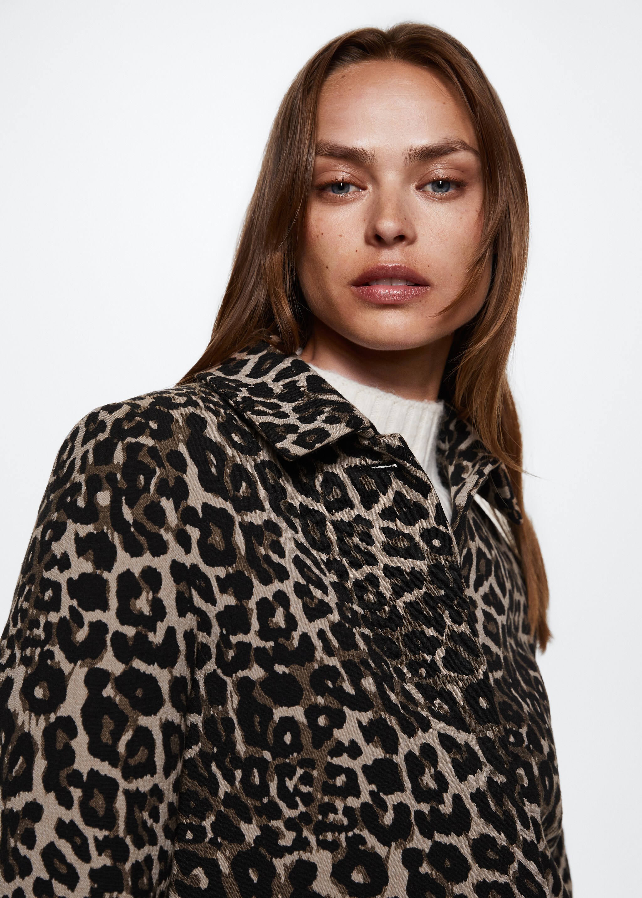 Animal print coat - Details of the article 4