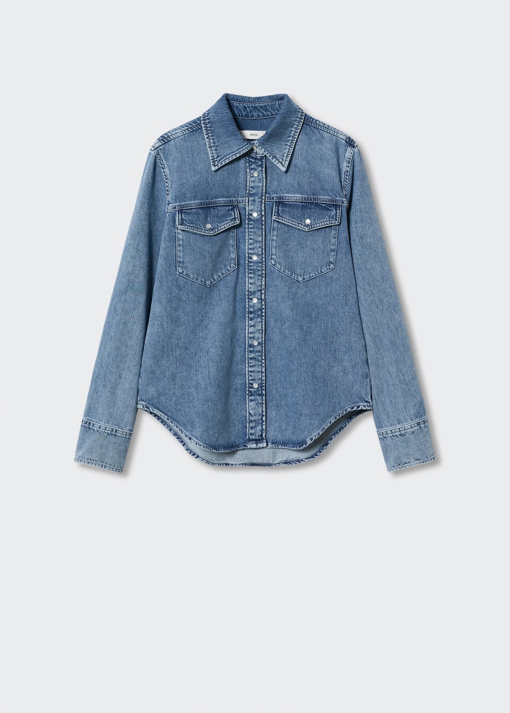 Chemise denim coton Femme MANGO Maurice