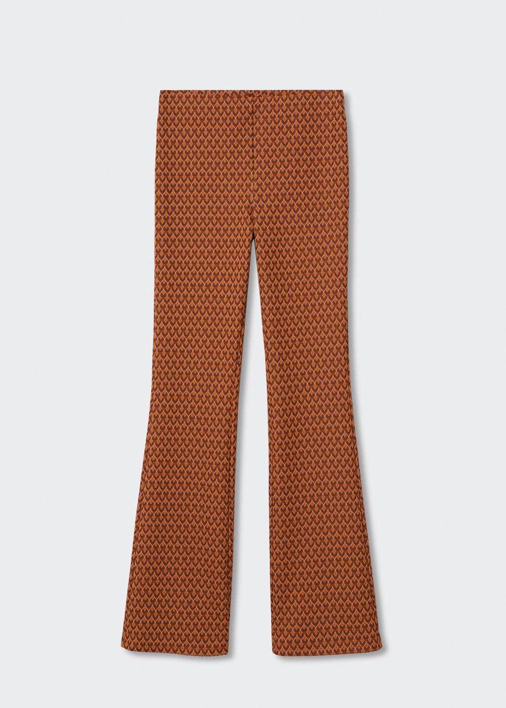 Pantalon flare imprime