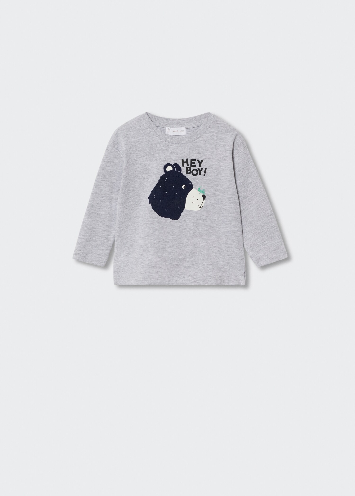Long-sleeve textured t-shirt - Article without model