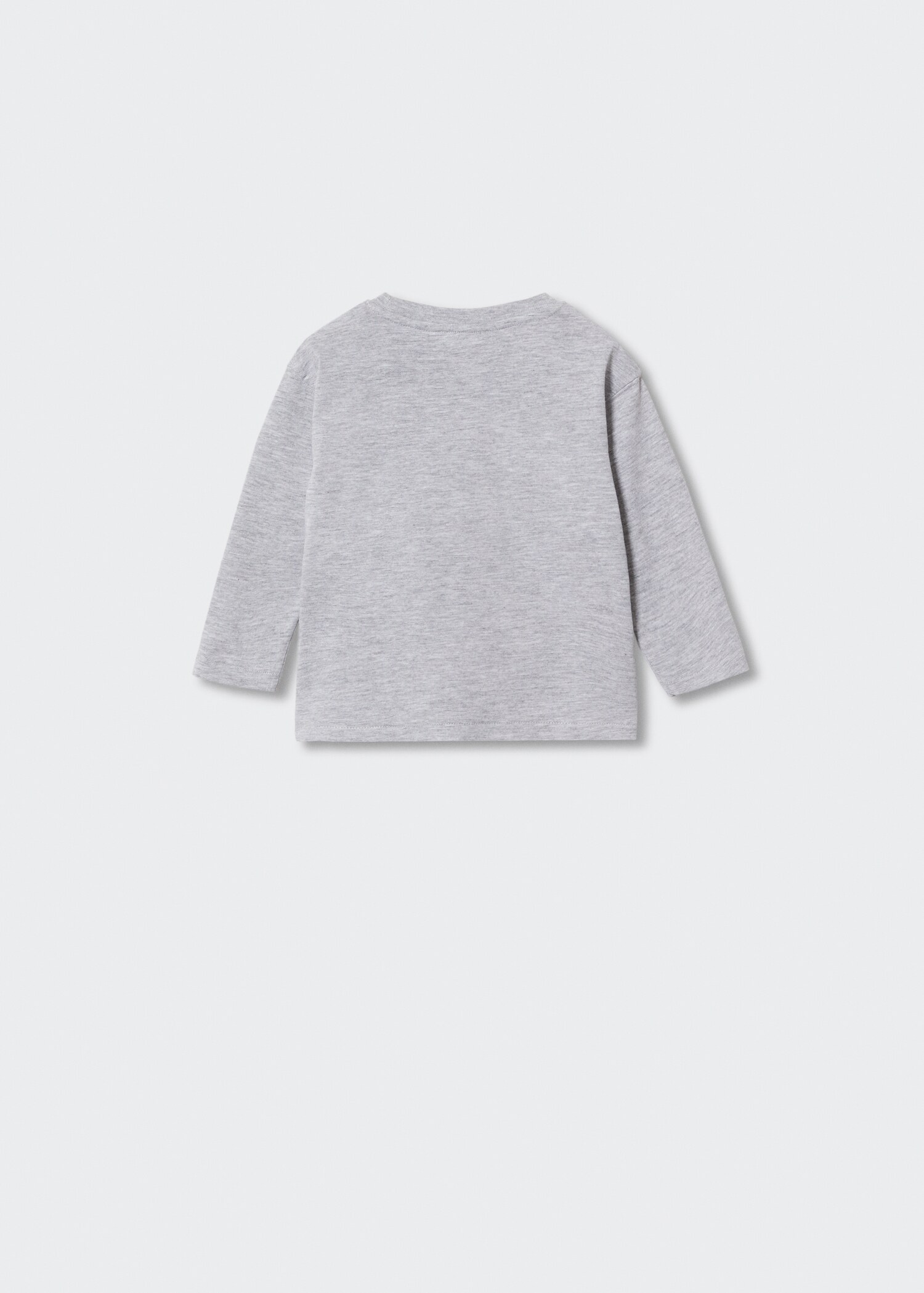 Long-sleeve textured t-shirt - Reverse of the article