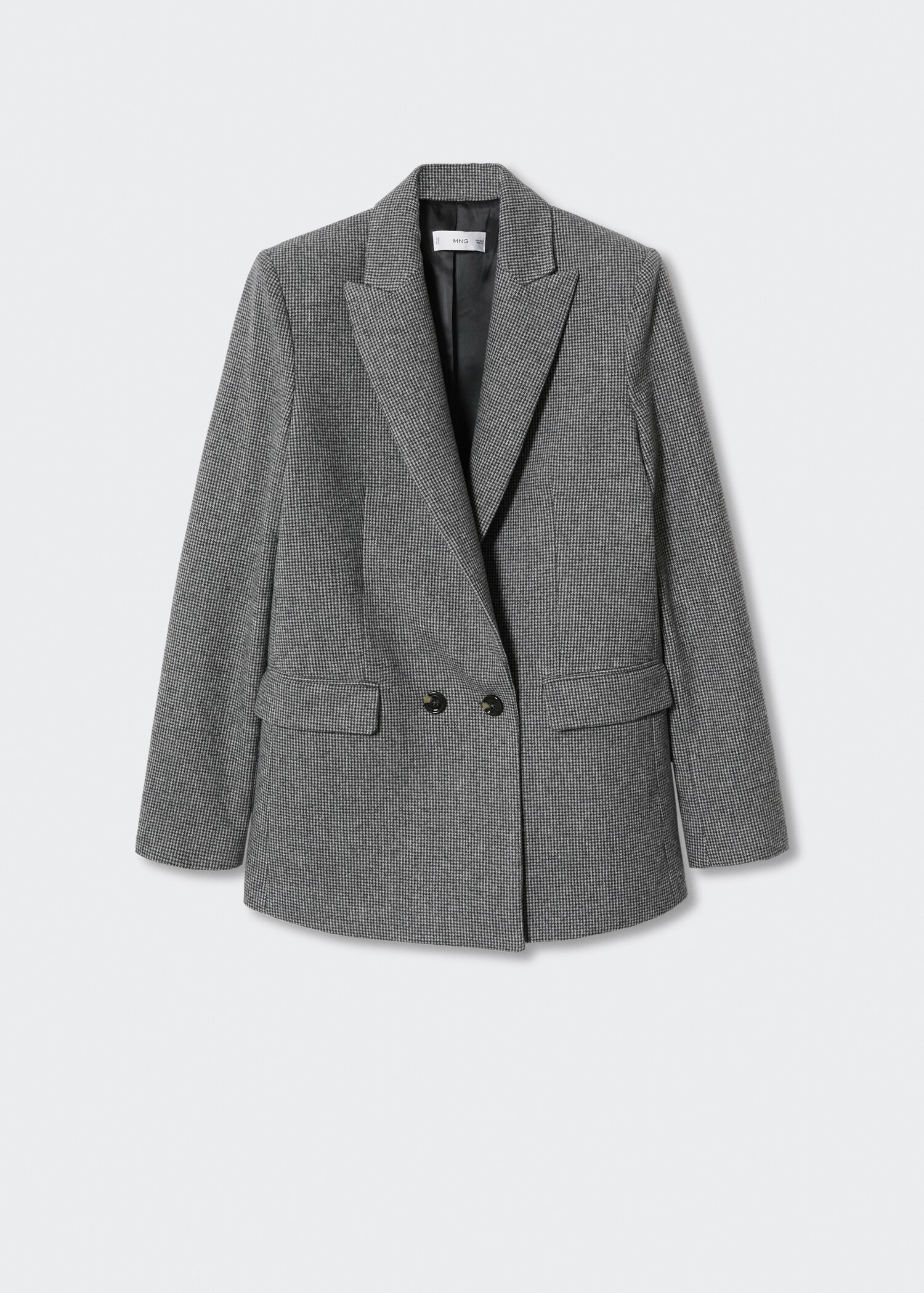 Houndstooth wool-blend blazer - Article without model