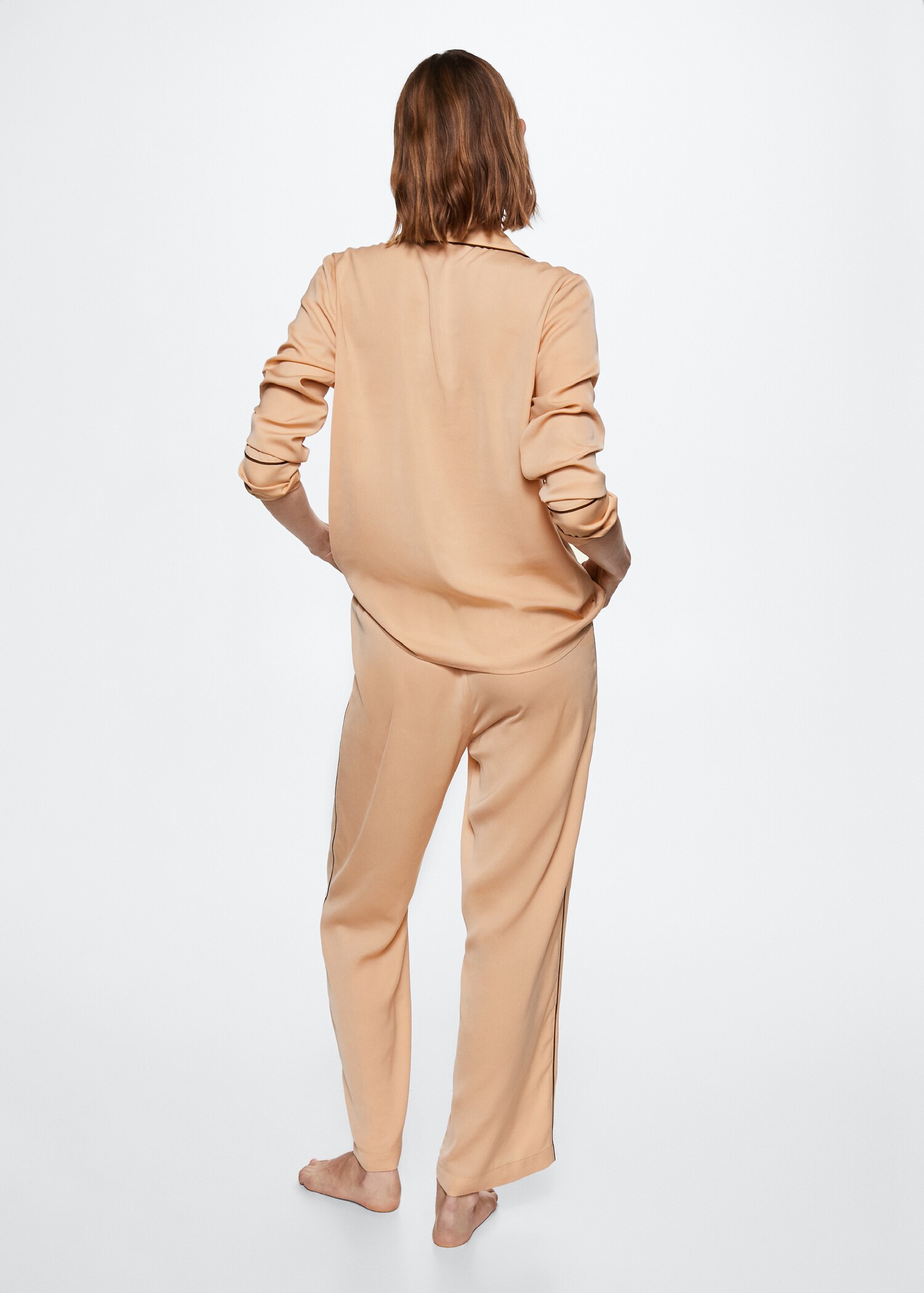 Pantalón pijama ribete contraste - Reverso del artículo