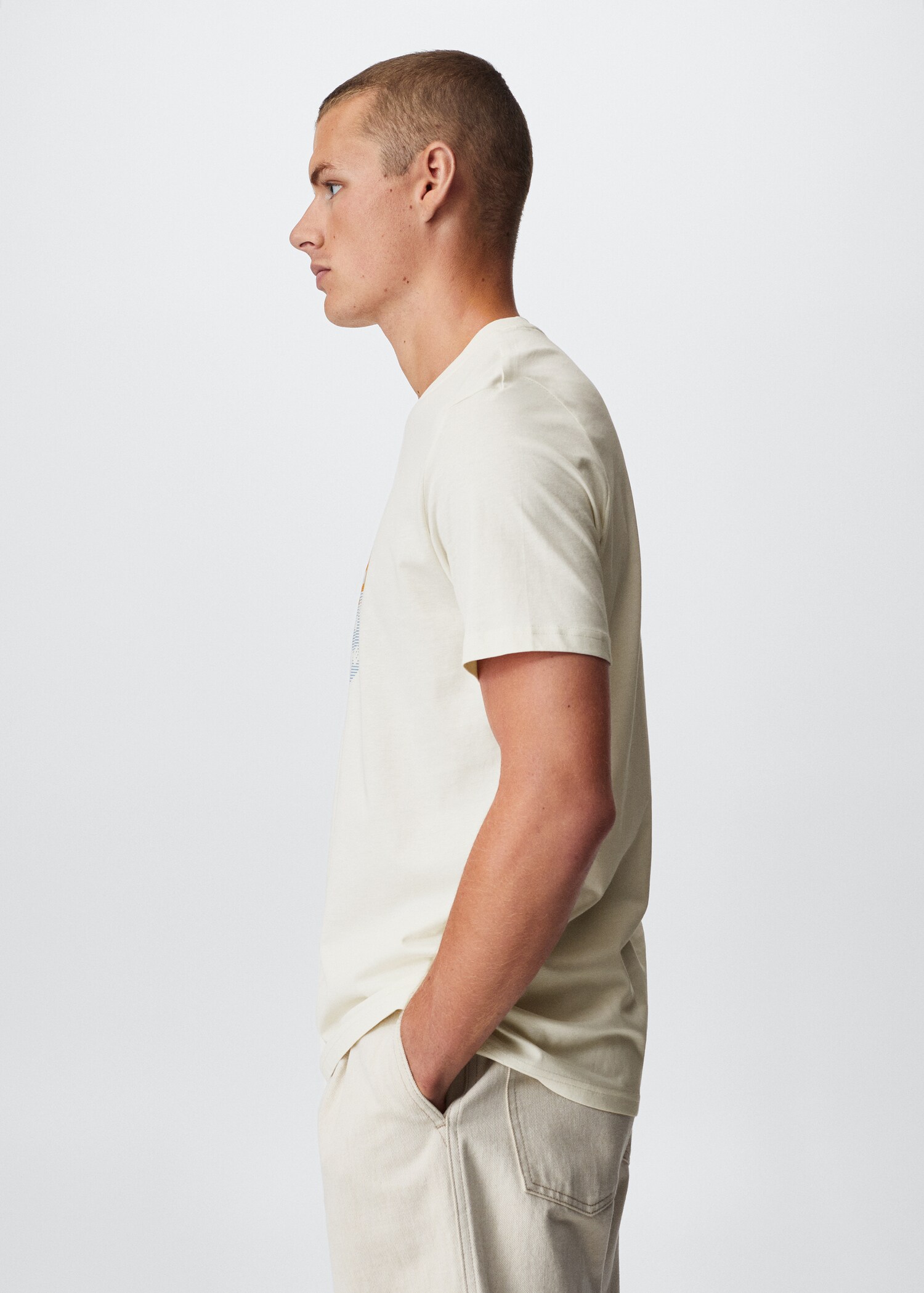 Bedrucktes Baumwoll-T-Shirt - Detail des Artikels 6
