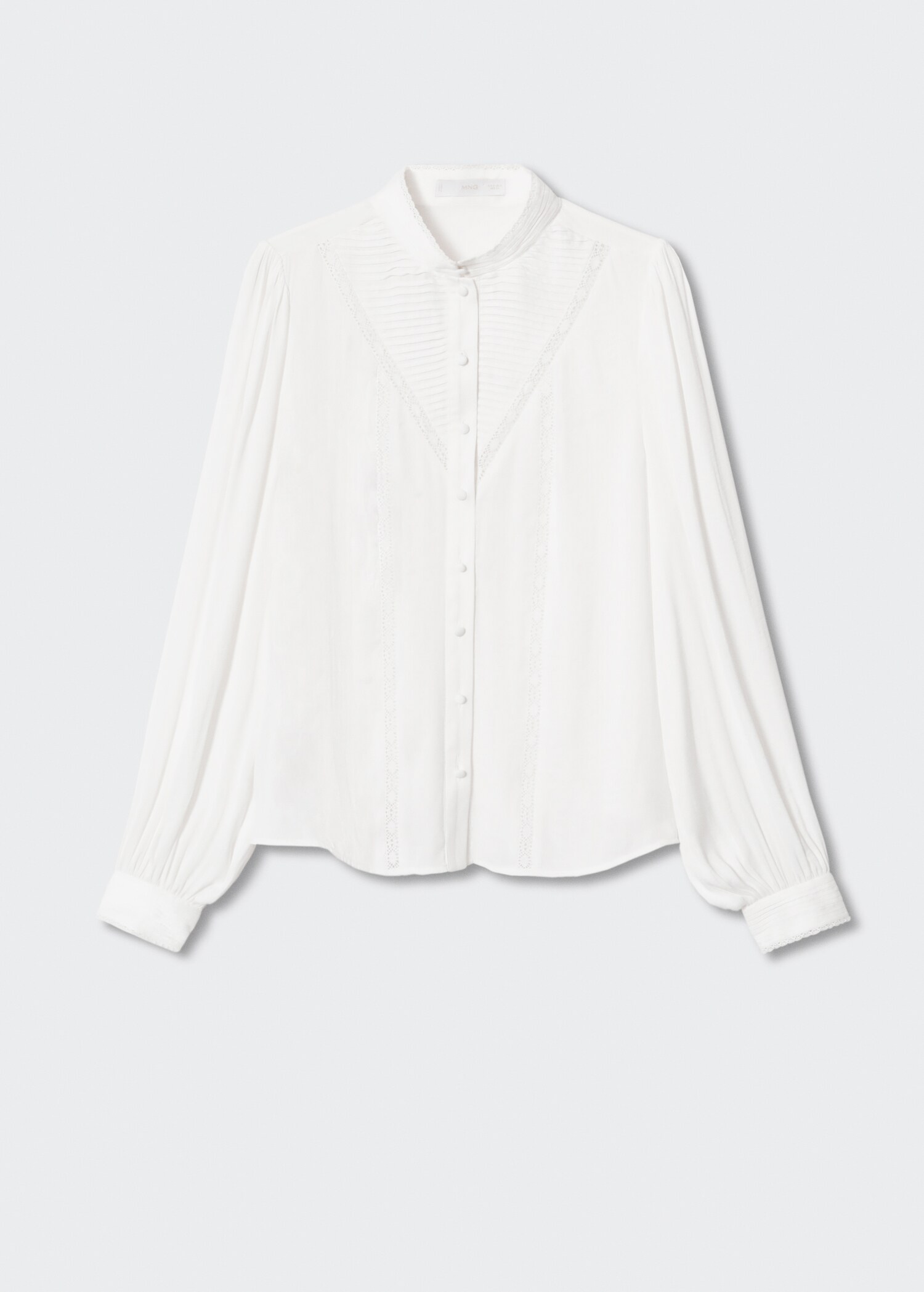 Blouse with lace detail - Article without model