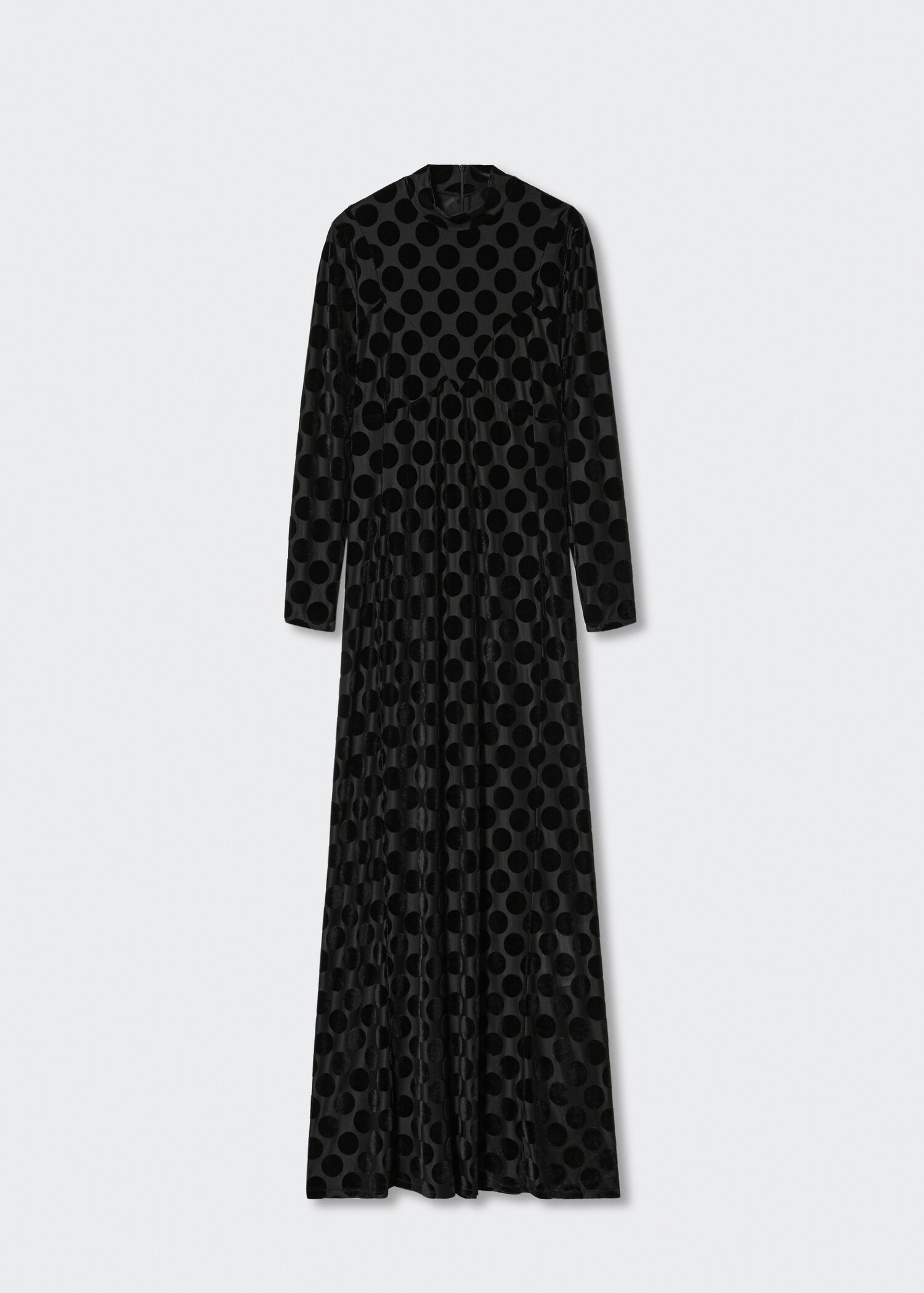 Robe pois col montant - Article sans modèle