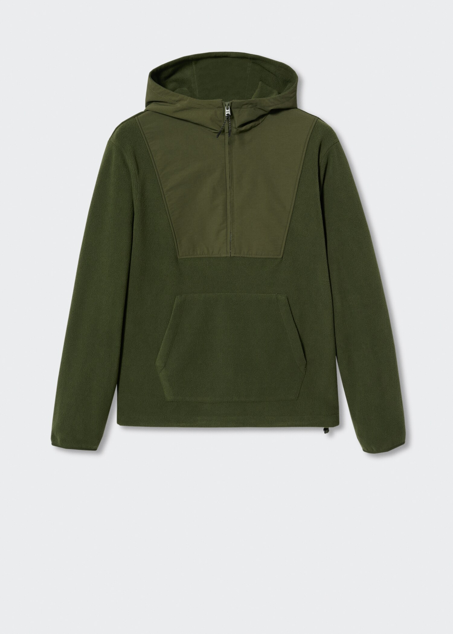 Sweatshirt de capuz combinada - Artigo sem modelo