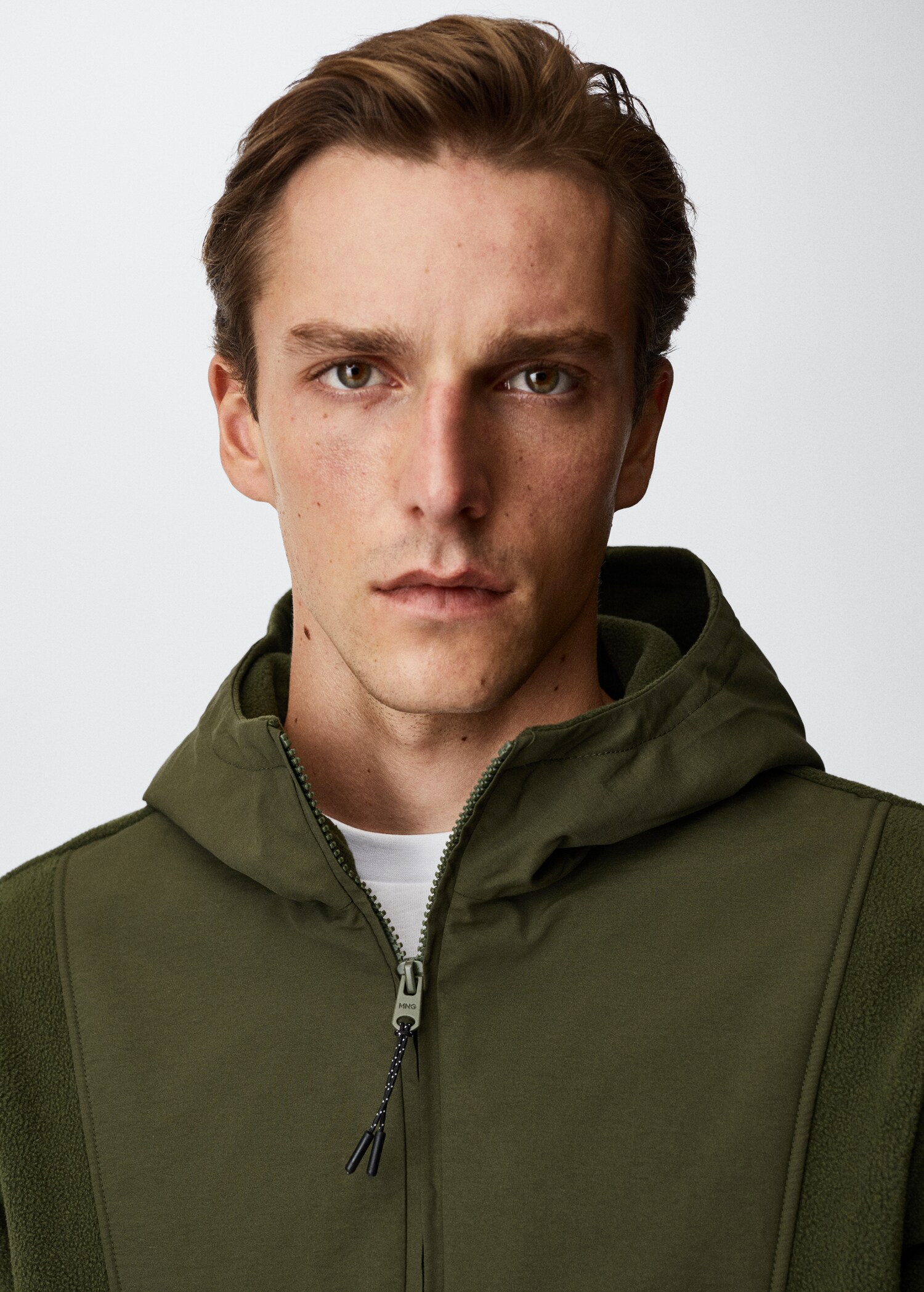 Sweatshirt de capuz combinada - Pormenor do artigo 1