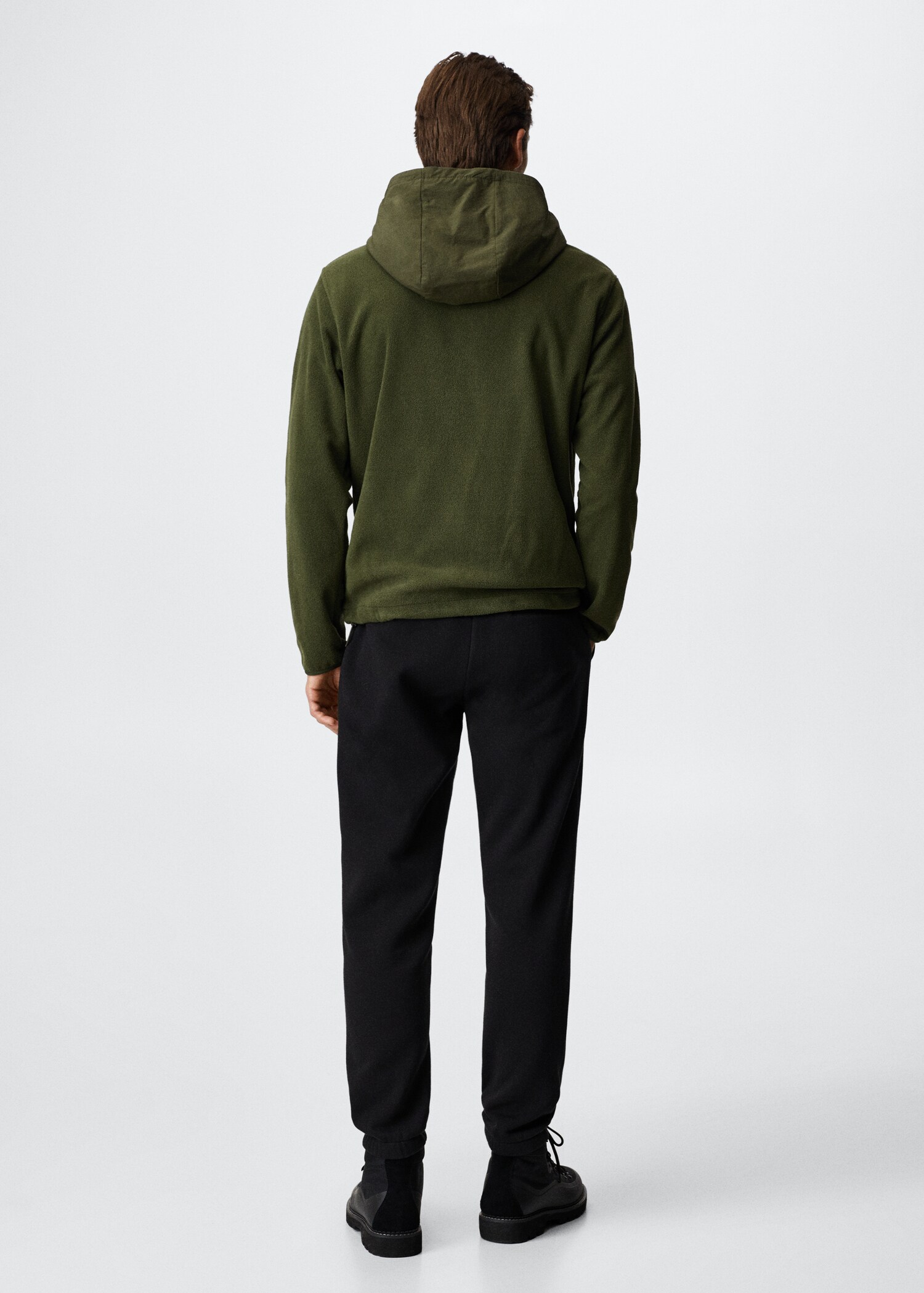 Sweatshirt de capuz combinada - Verso do artigo