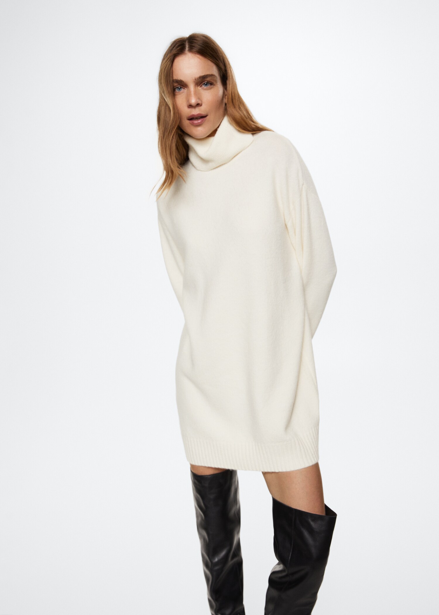 Turtle neck dress - Medium plane