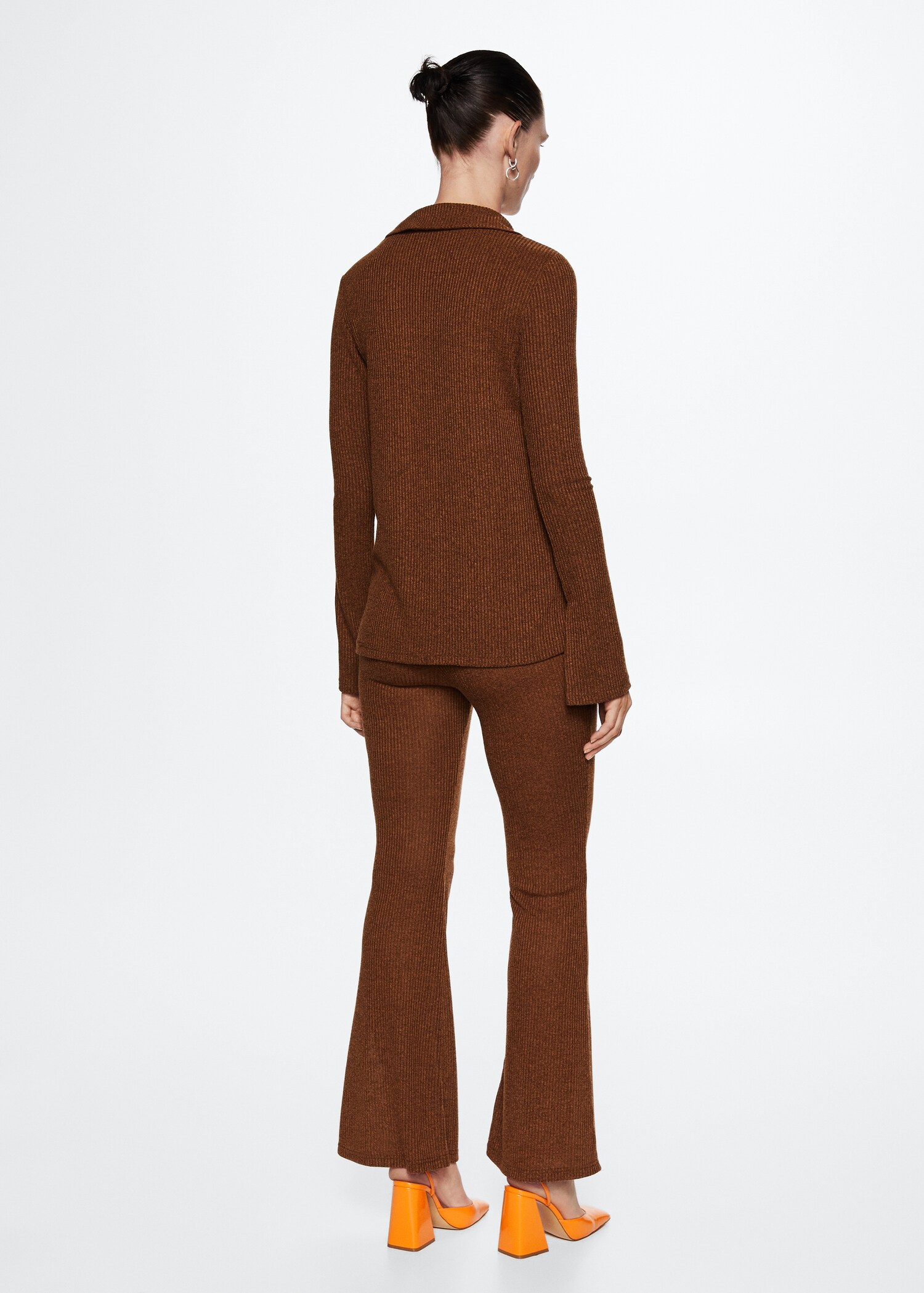 Pantalón flare canalé - Reverso del artículo