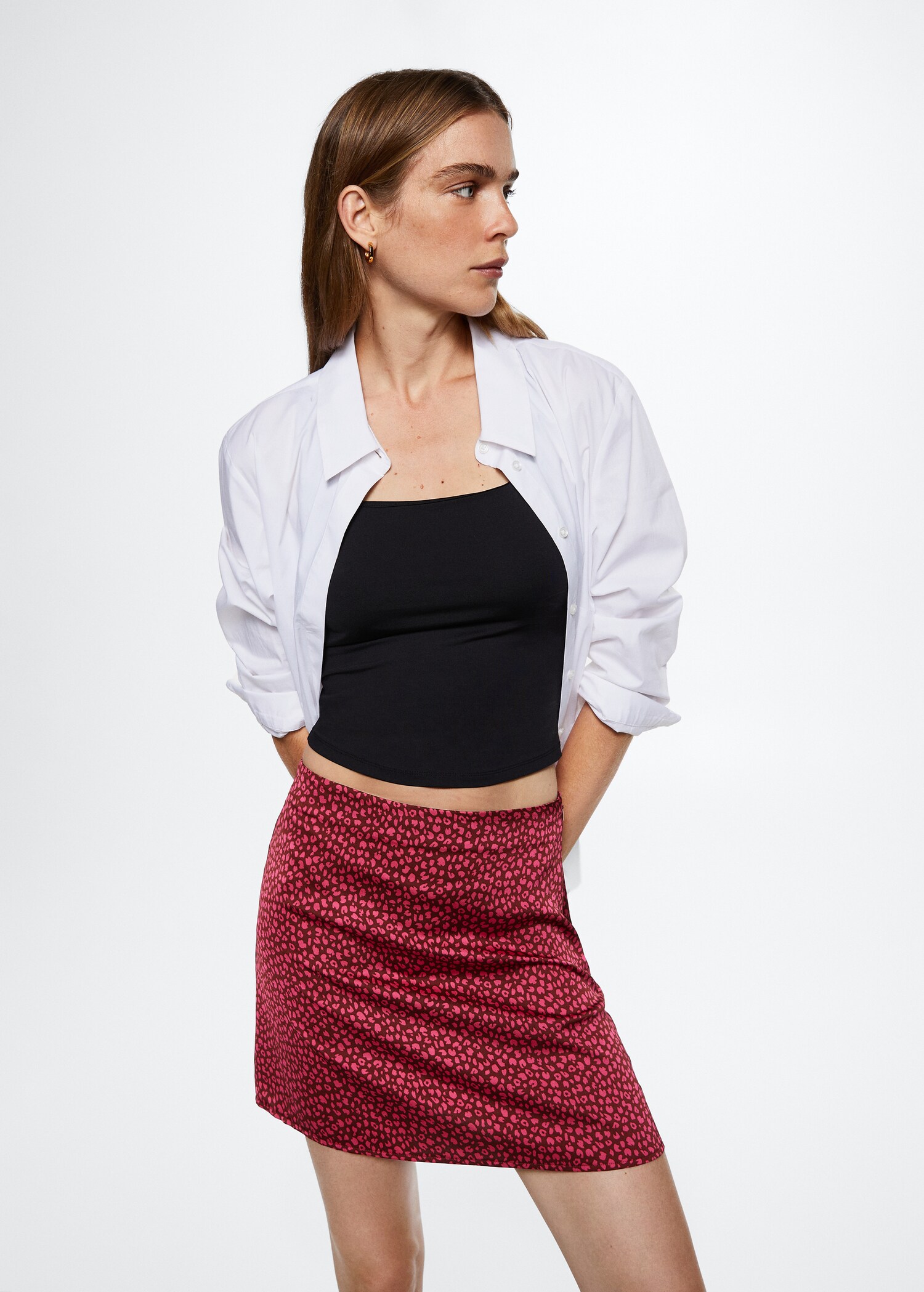 Animal print mini-skirt - Medium plane