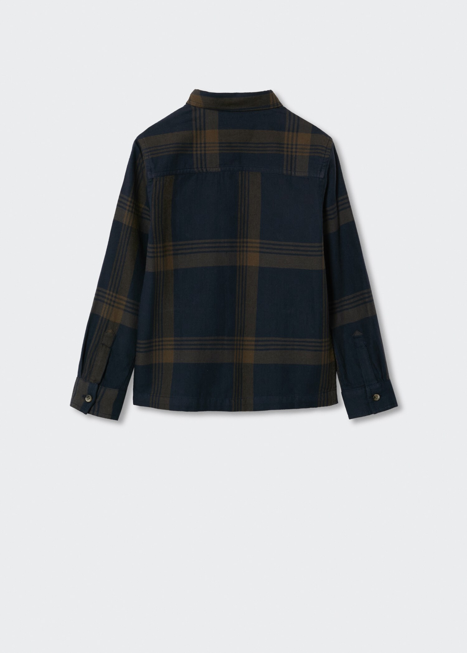 Camisa algodón cuadros - Reverso del artículo