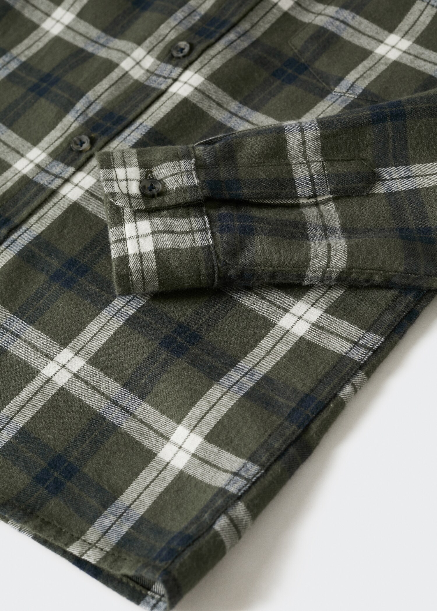 Check cotton shirt - Details of the article 8
