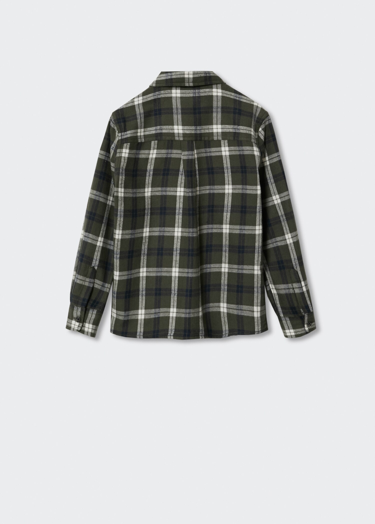 Check cotton shirt - Reverse of the article