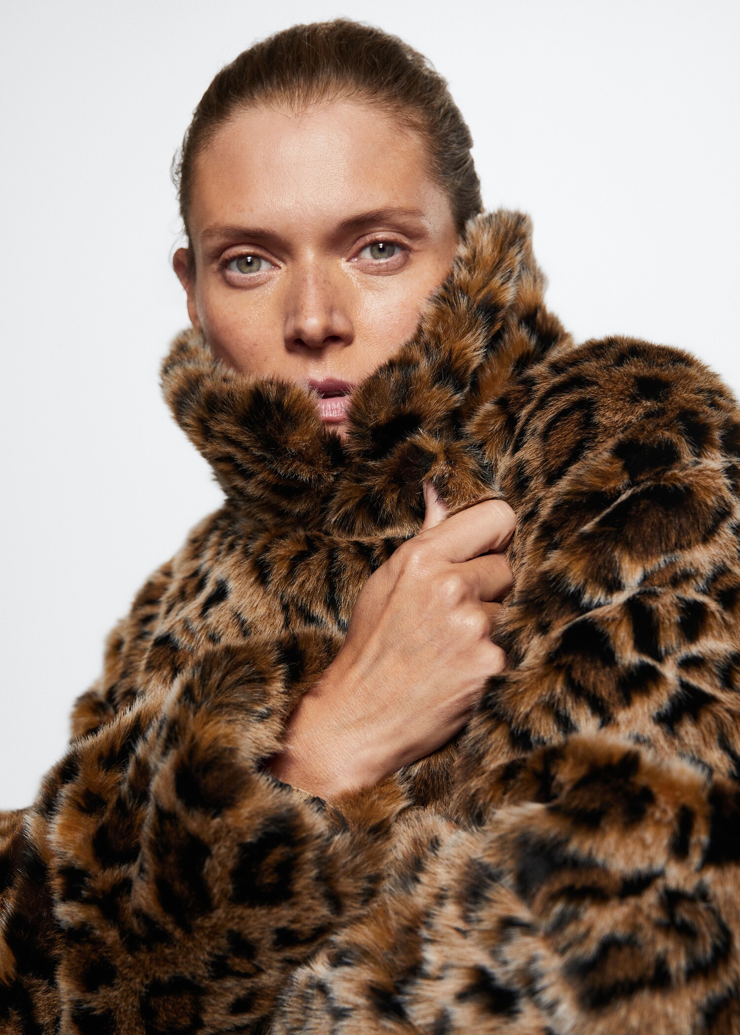 Παλτό γούνα animal print - Λεπτομέρεια του προϊόντος 4