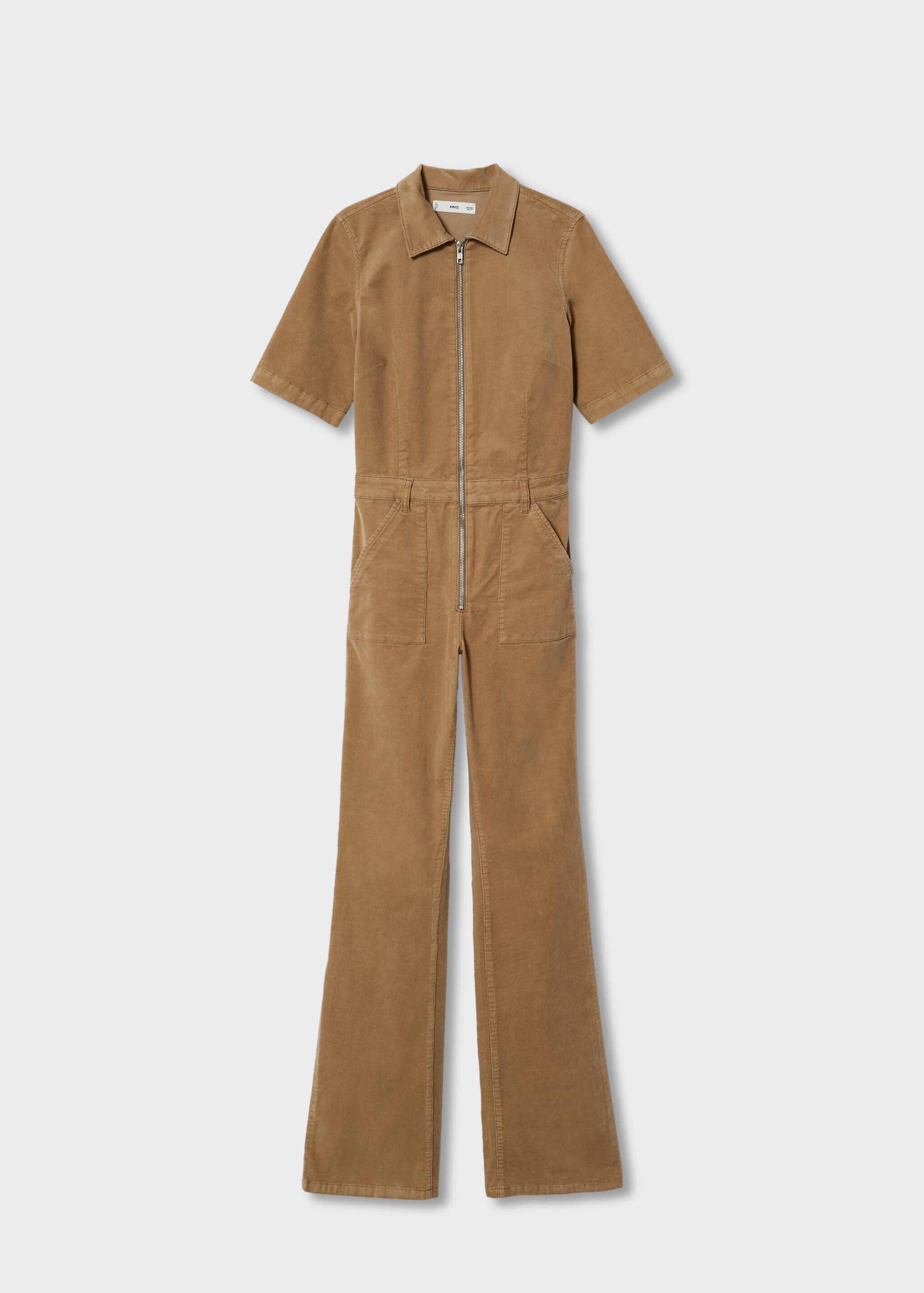 Corduroy flare pinafore jumpsuit - Article without model