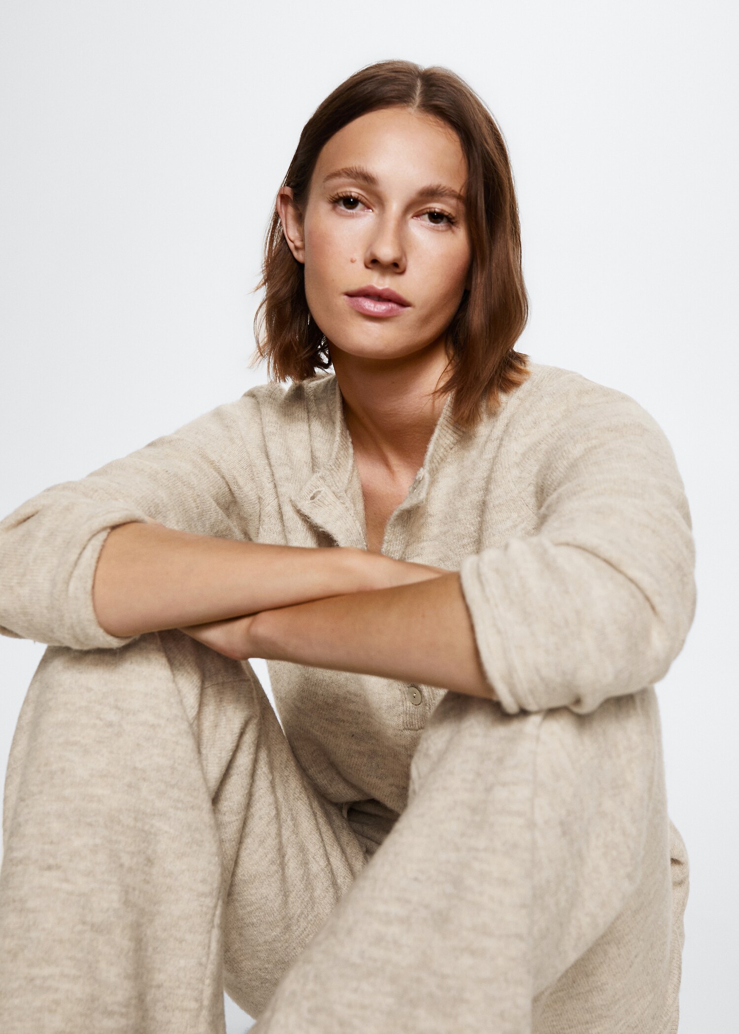 Knitted ribbed sweater - Details of the article 2