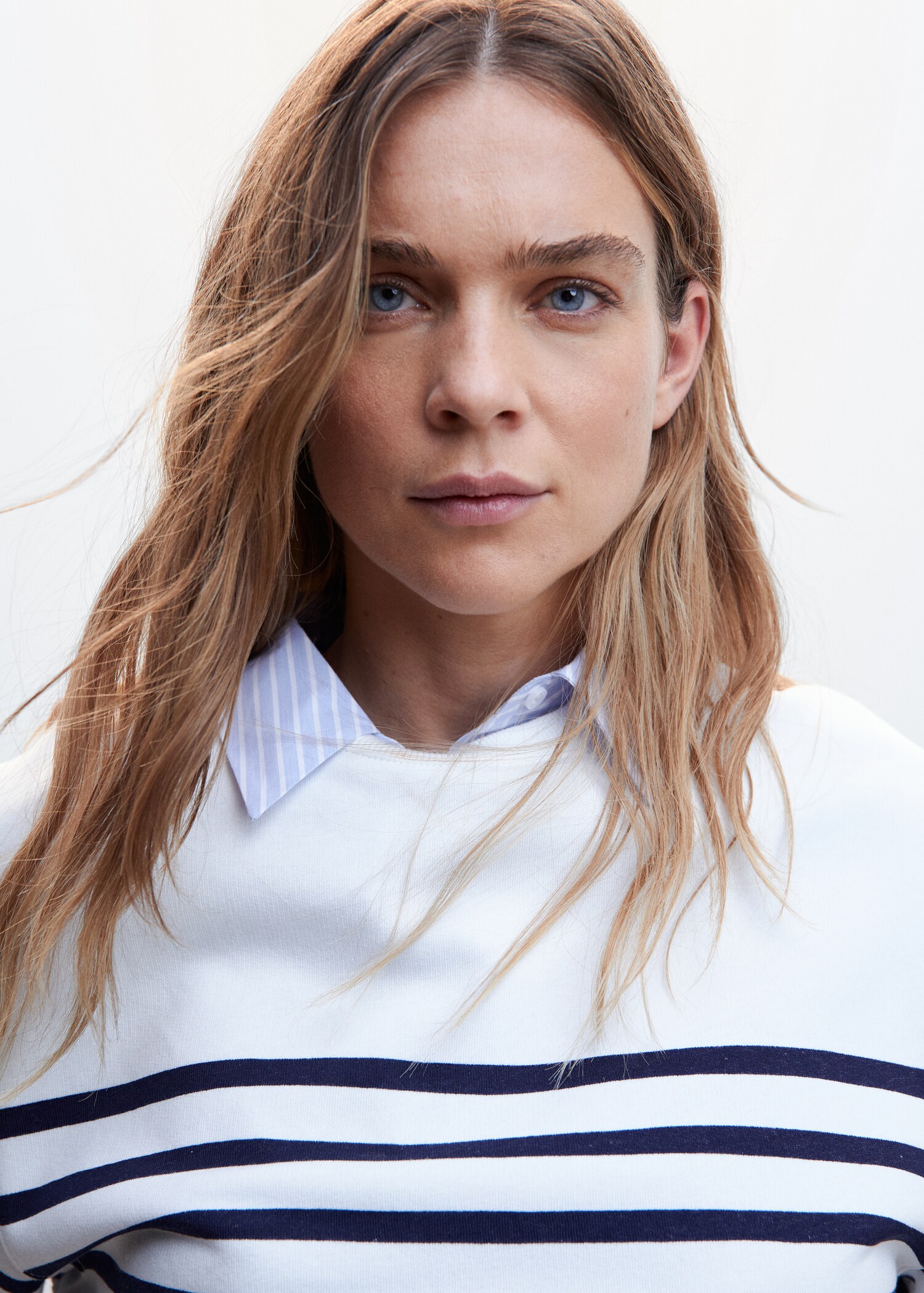 Sweat-shirt coton rayures - Détail de l'article 1