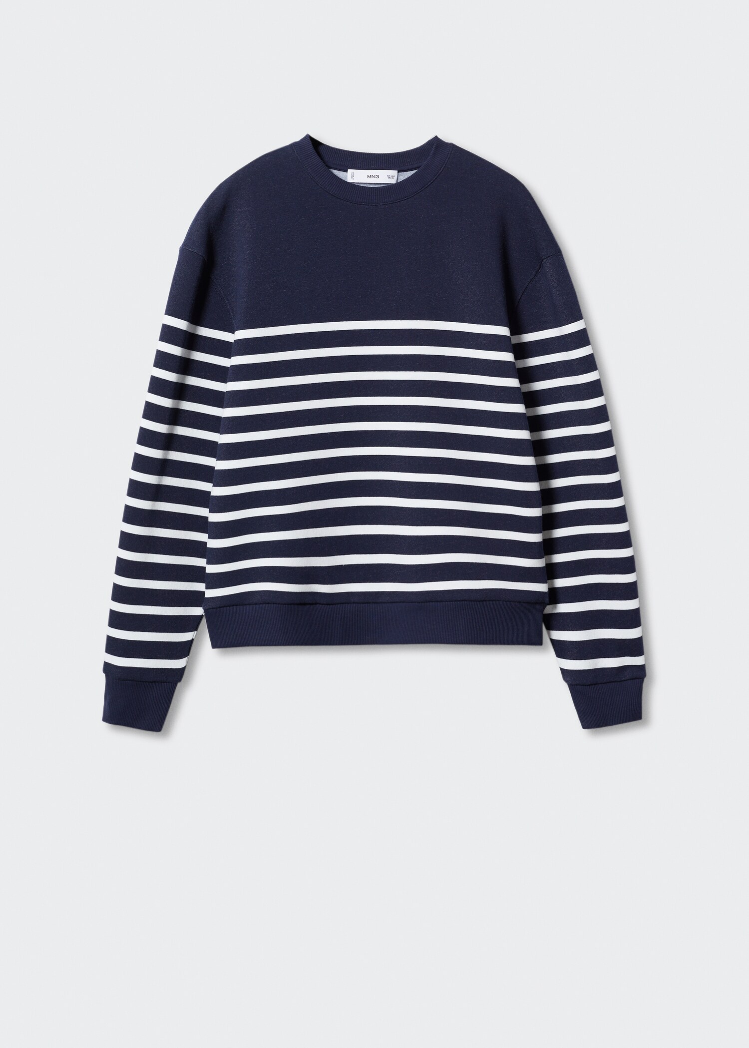 Sweat-shirt coton rayures - Article sans modèle