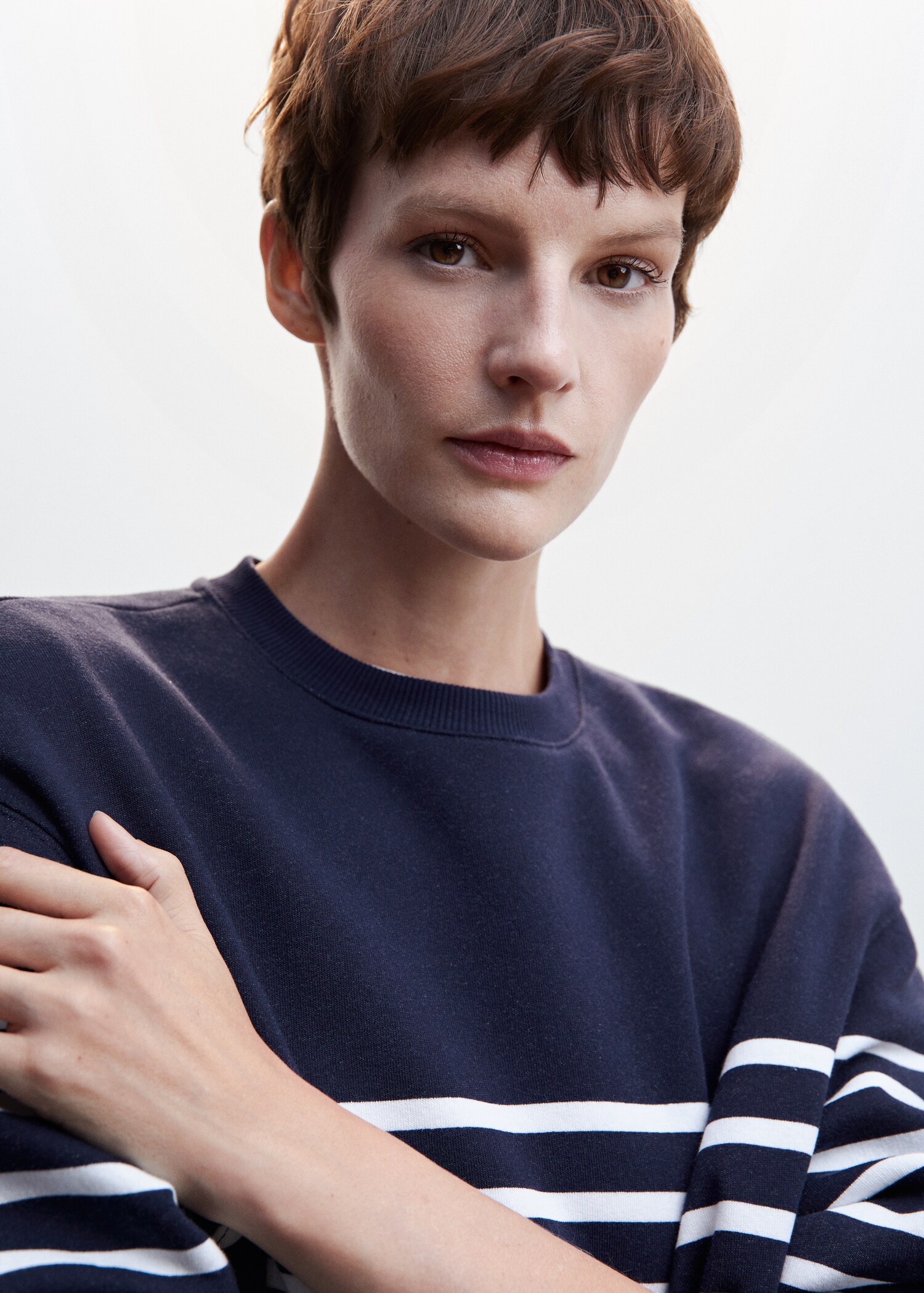 Sweat-shirt coton rayures - Détail de l'article 1
