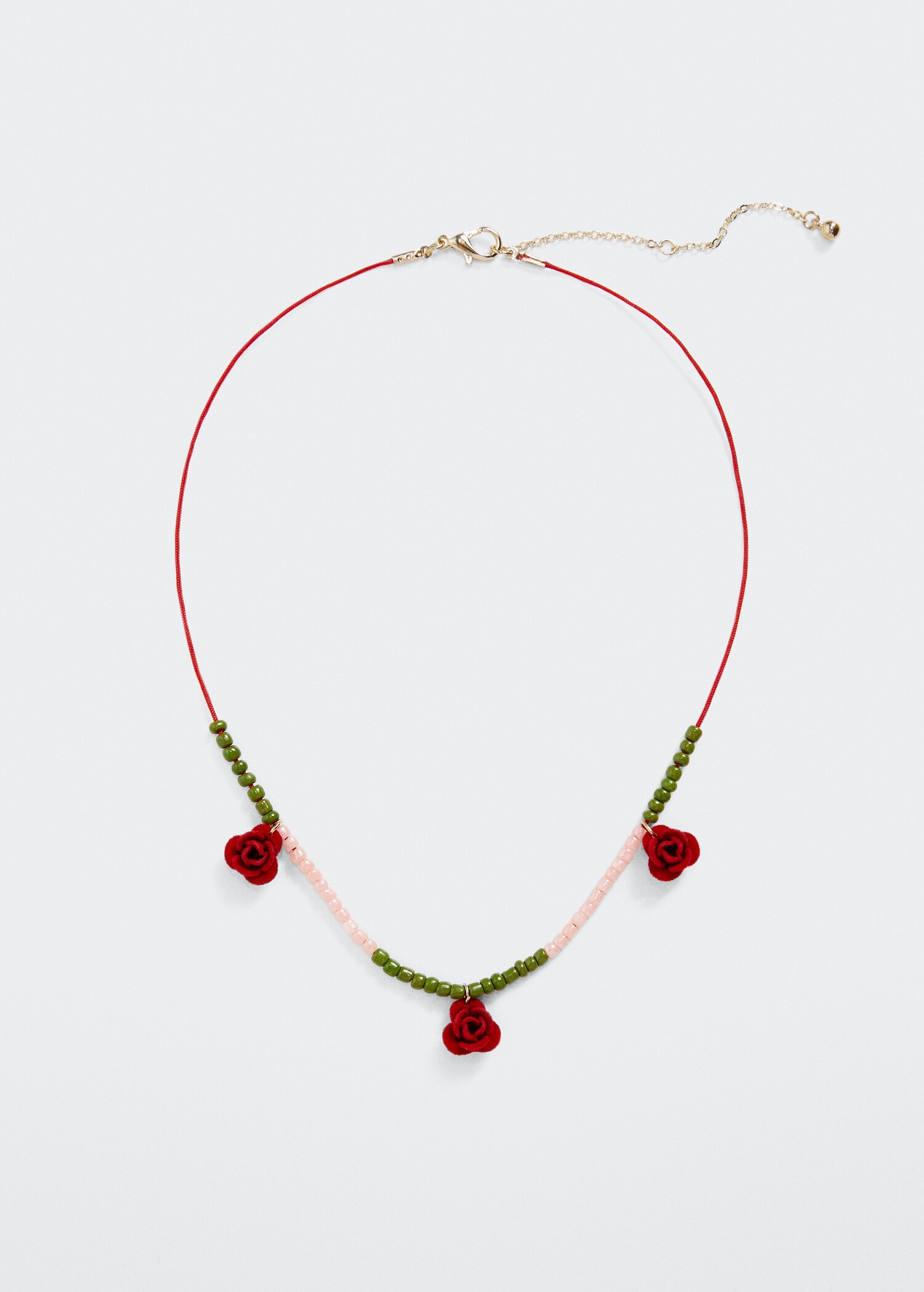 Kralenketting met bloemen - Artikel zonder model