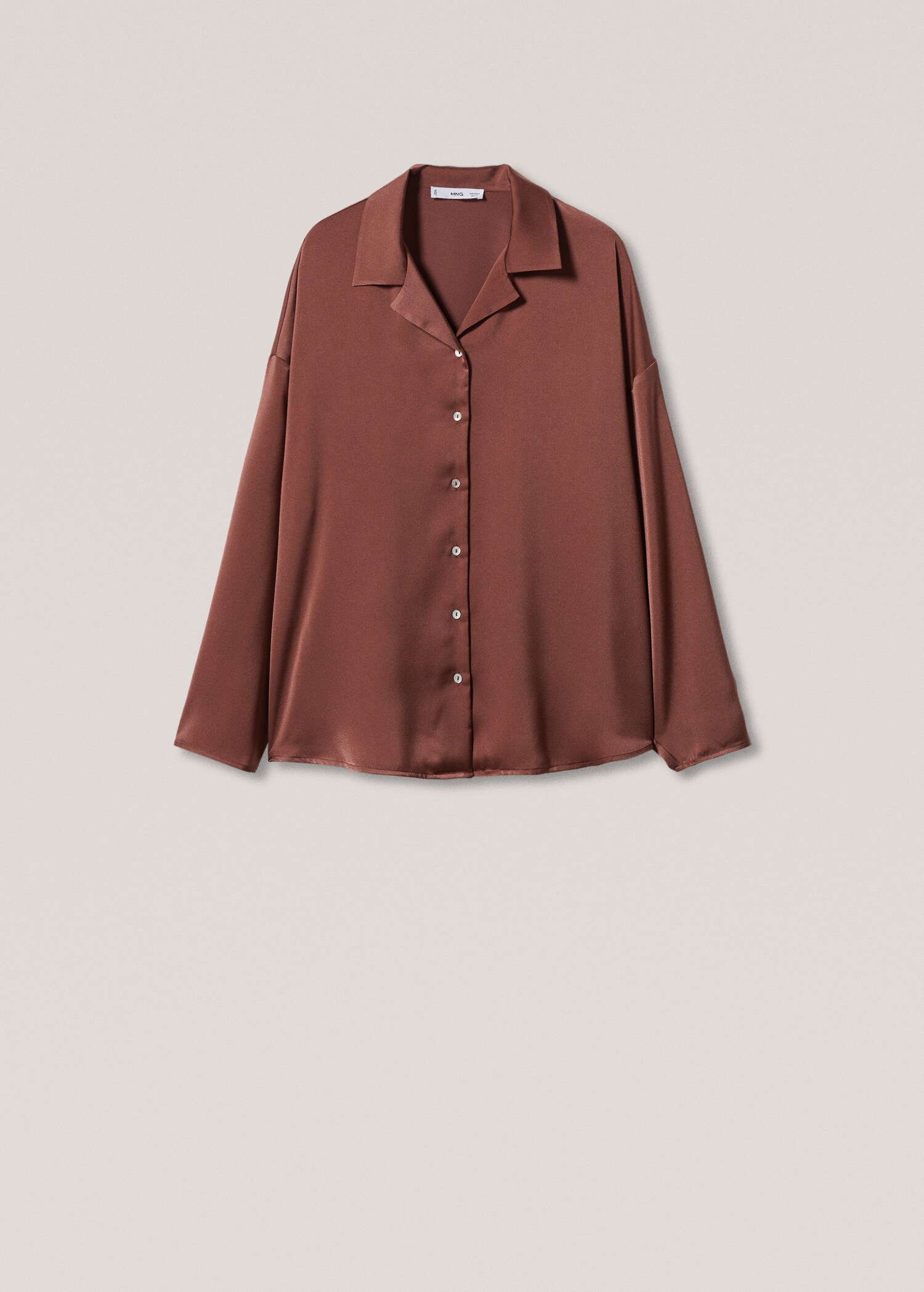 Satin pyjama shirt - Details of the article 5