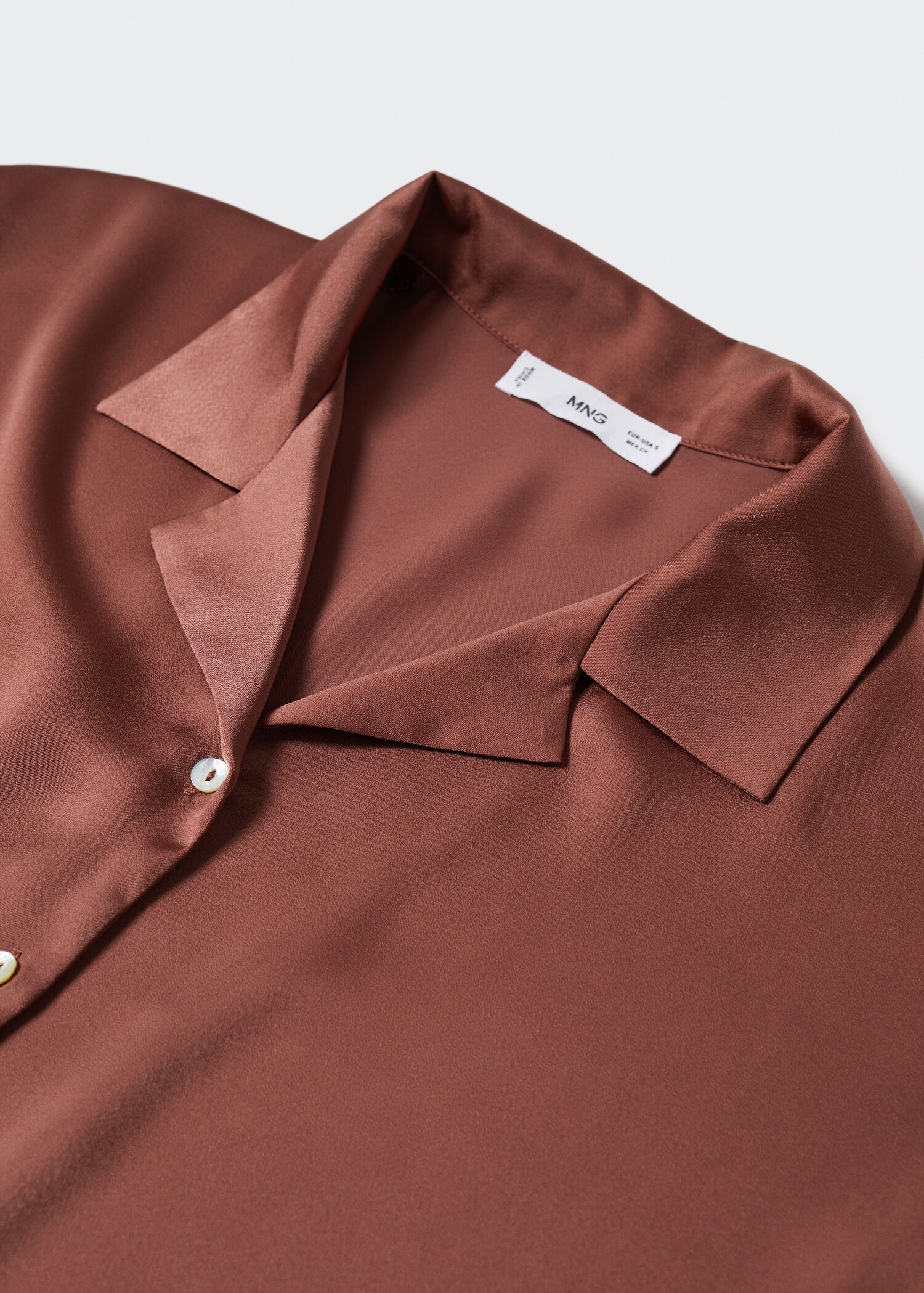 Satin pyjama shirt - Details of the article 8