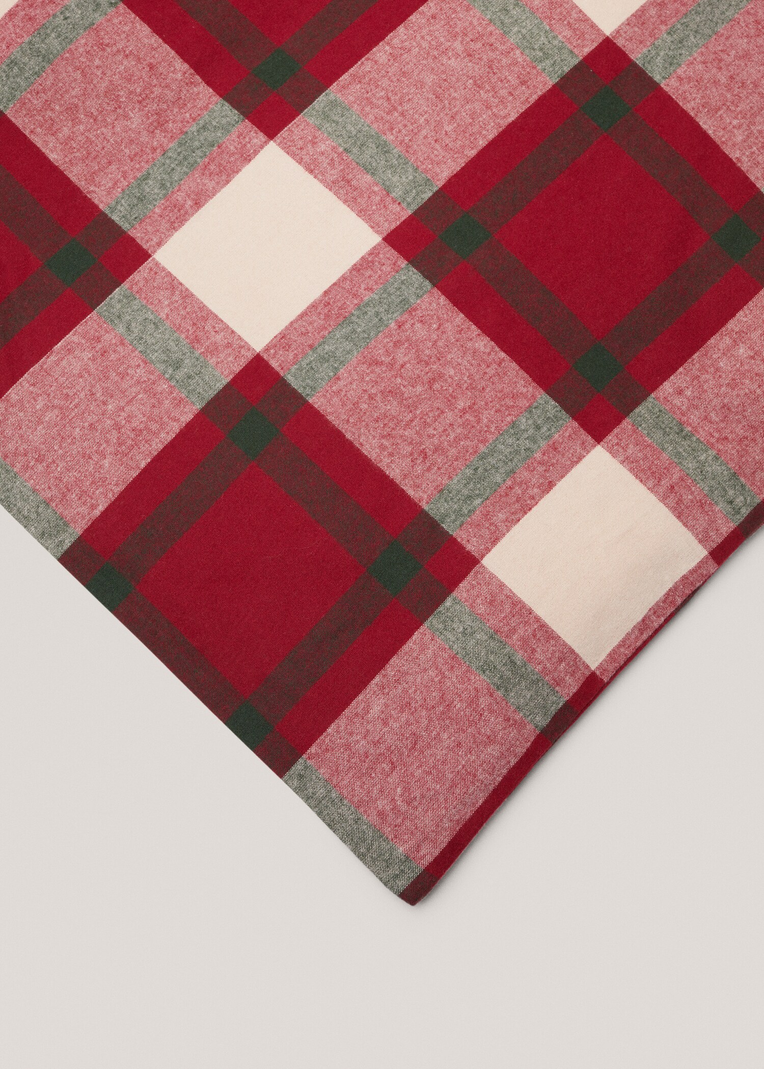Check flannel duvet cover 150cm - Details of the article 3