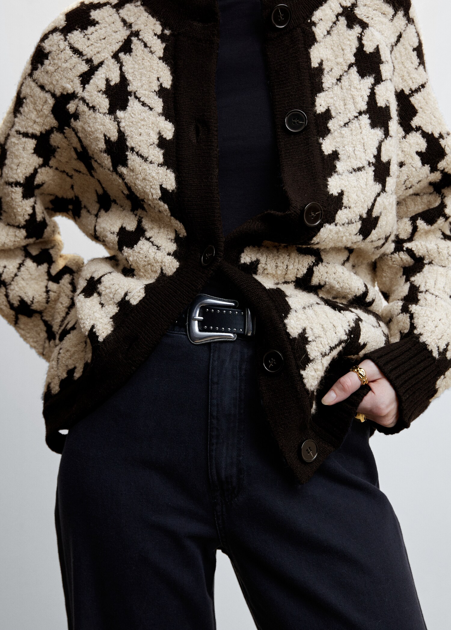 Houndstooth cardigan - Details of the article 6
