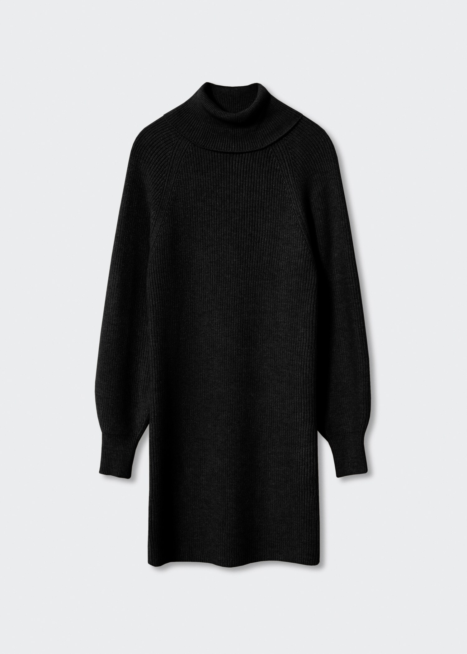 Ribbed turtleneck dress  - Article without model