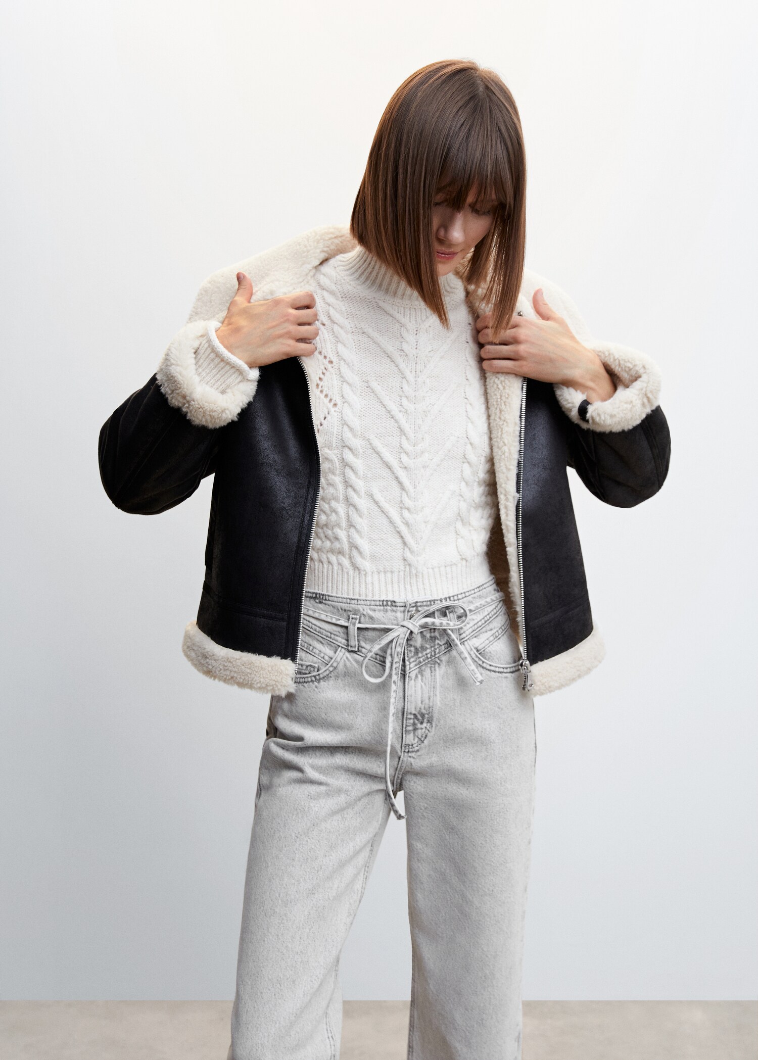 Bow cotton jeans - Details of the article 1