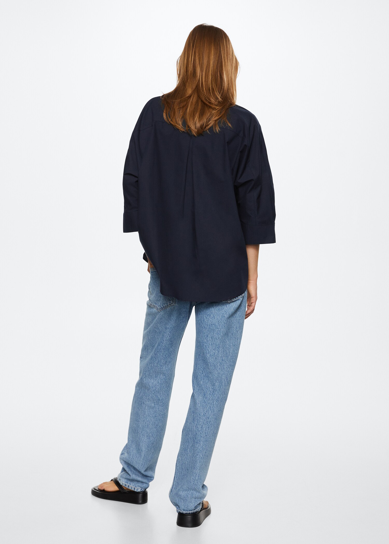 Camisa algodón oversize - Reverso del artículo