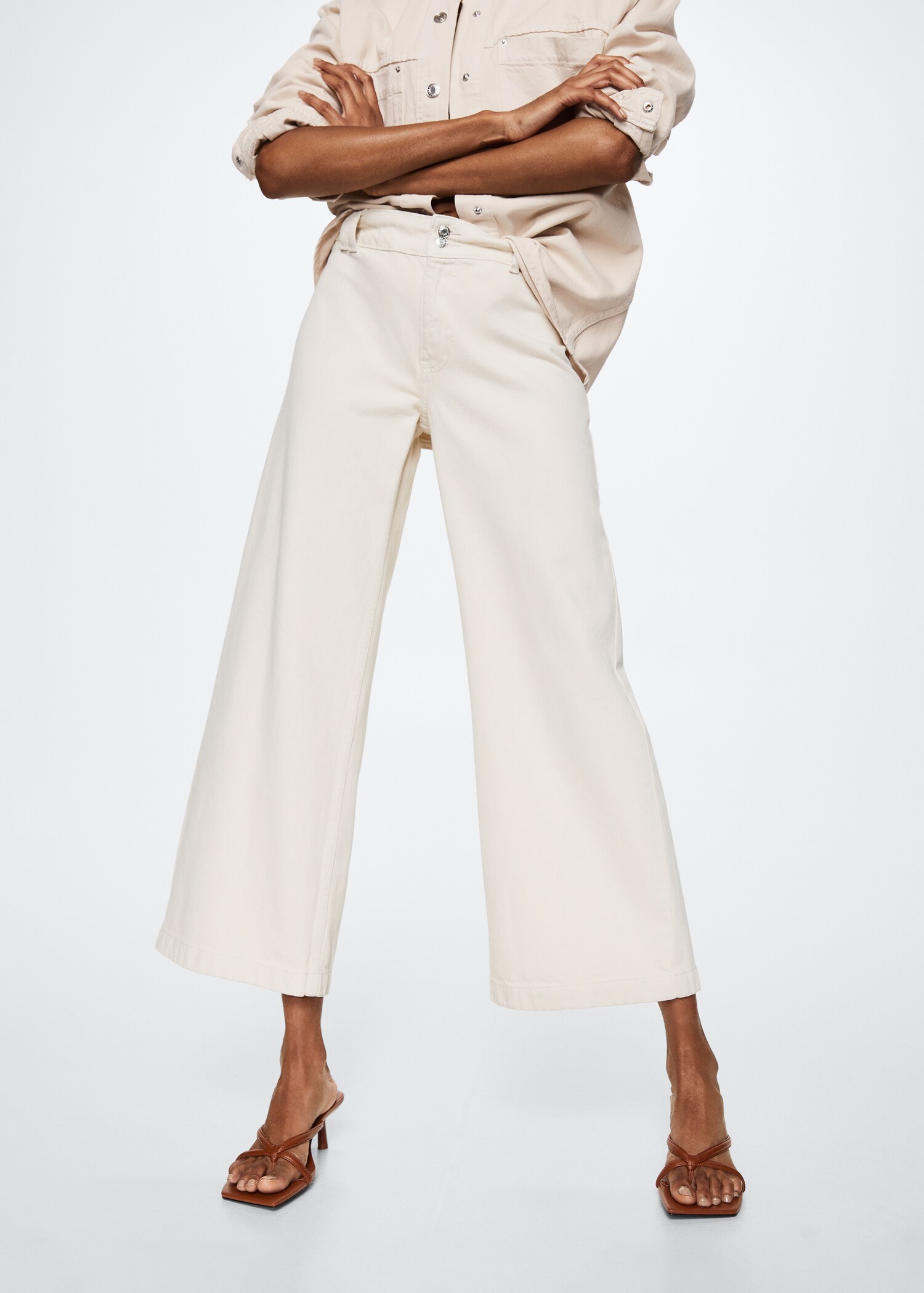 Jeans culotte vita media - Dettaglio dell'articolo 2