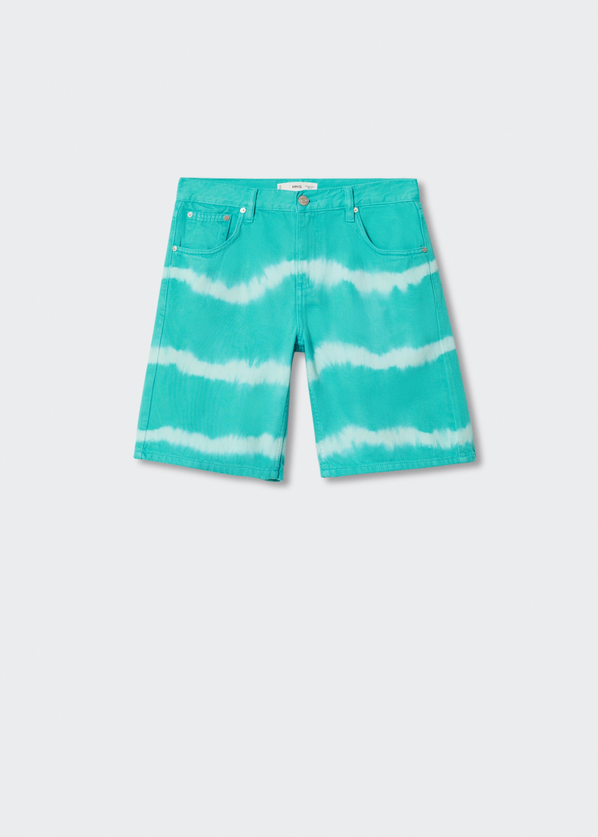 برمودا tie-dye - منتج دون نموذج, تركواز. Ref: 37081284-00.