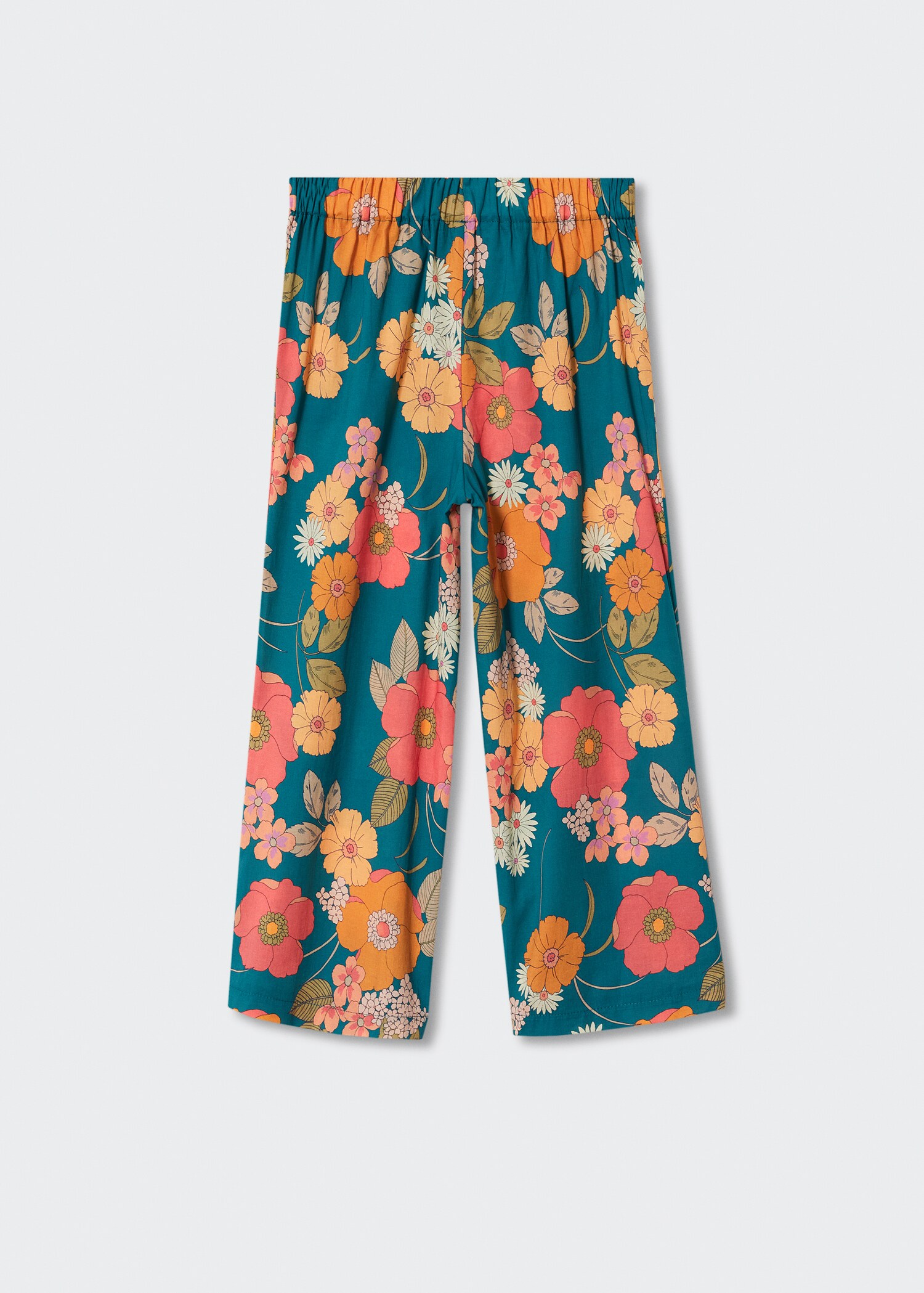 Floral print trousers - Reverse of the article
