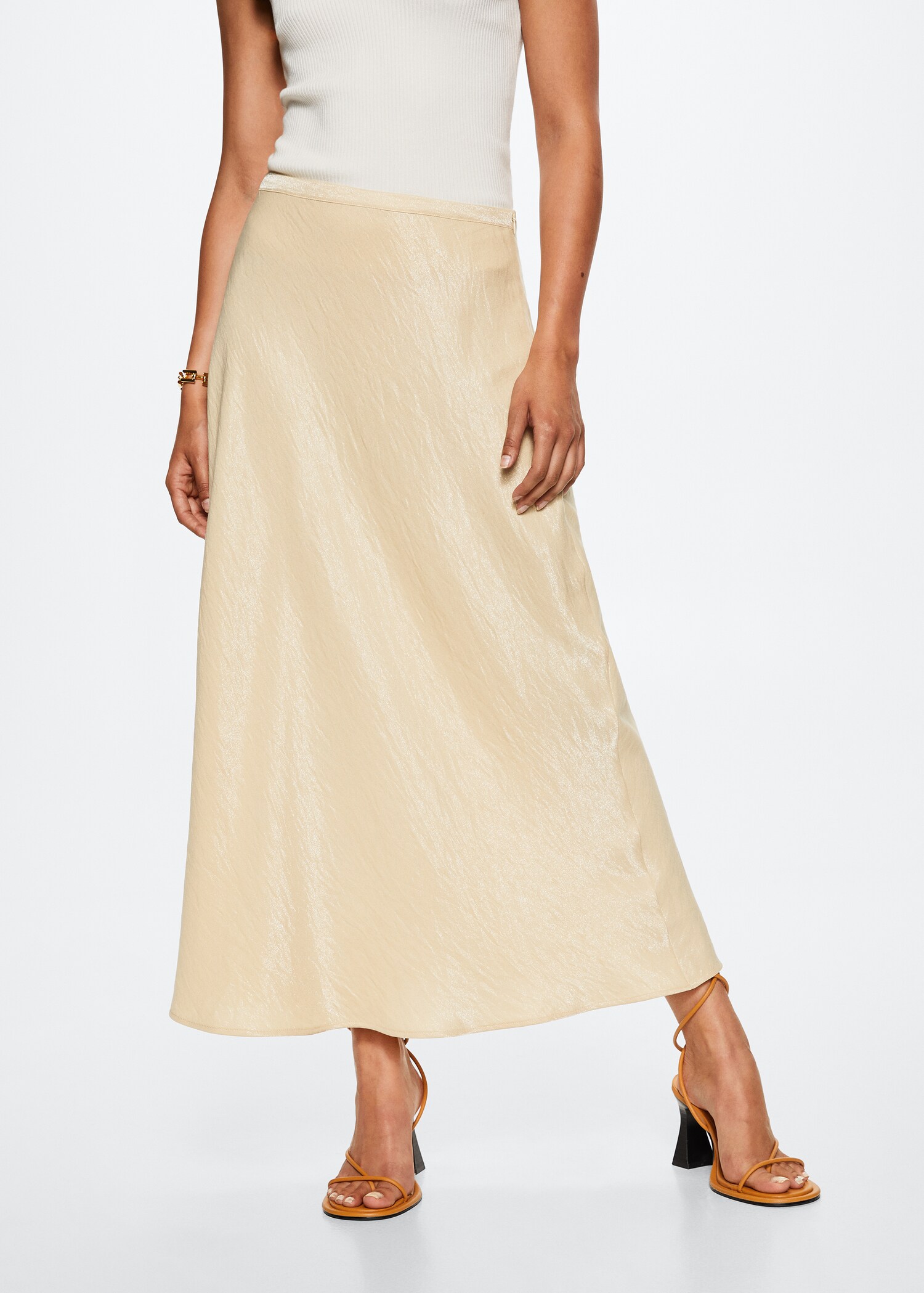Satin weave skirt - Medium plane