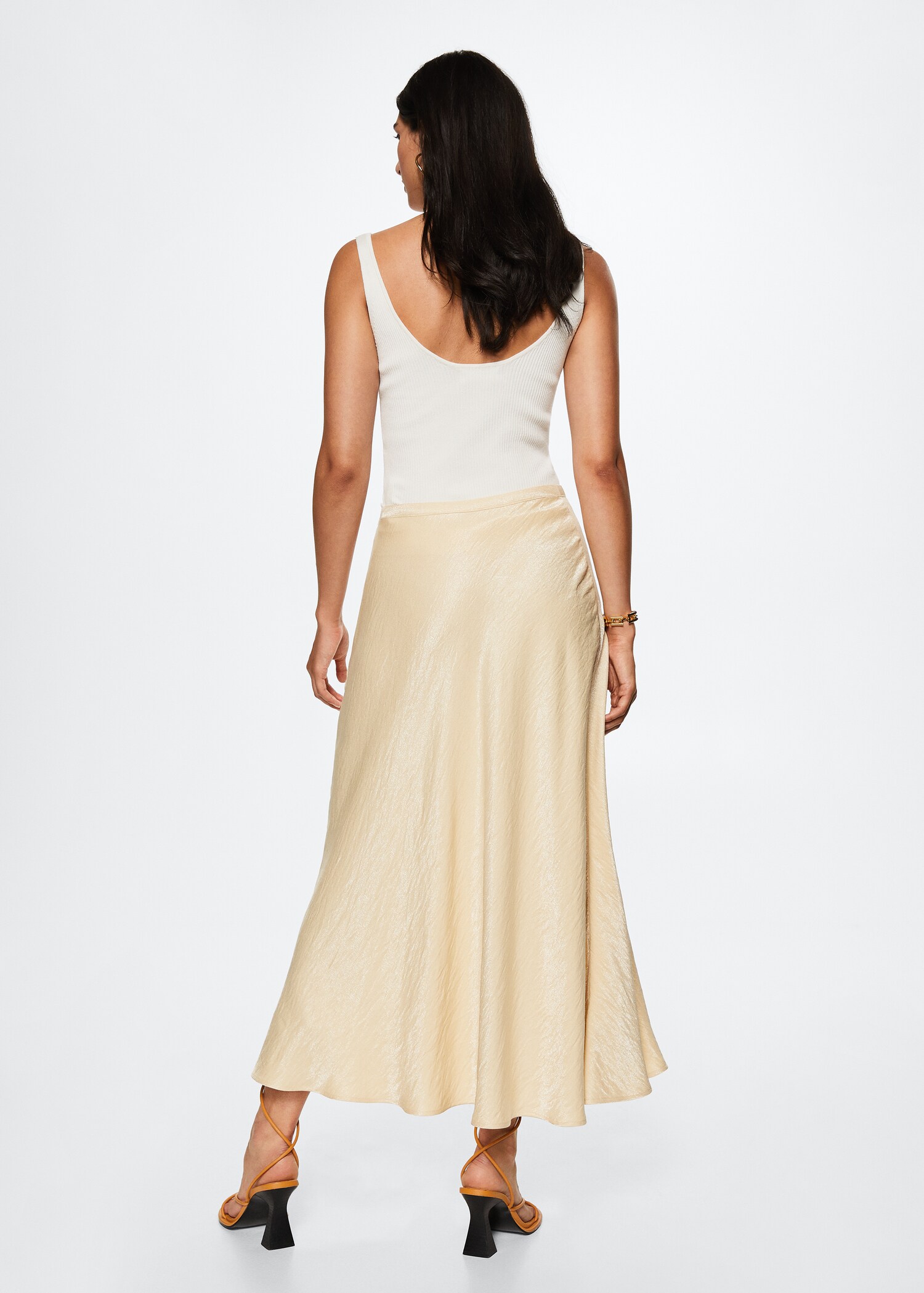 Satin weave skirt - Reverse of the article
