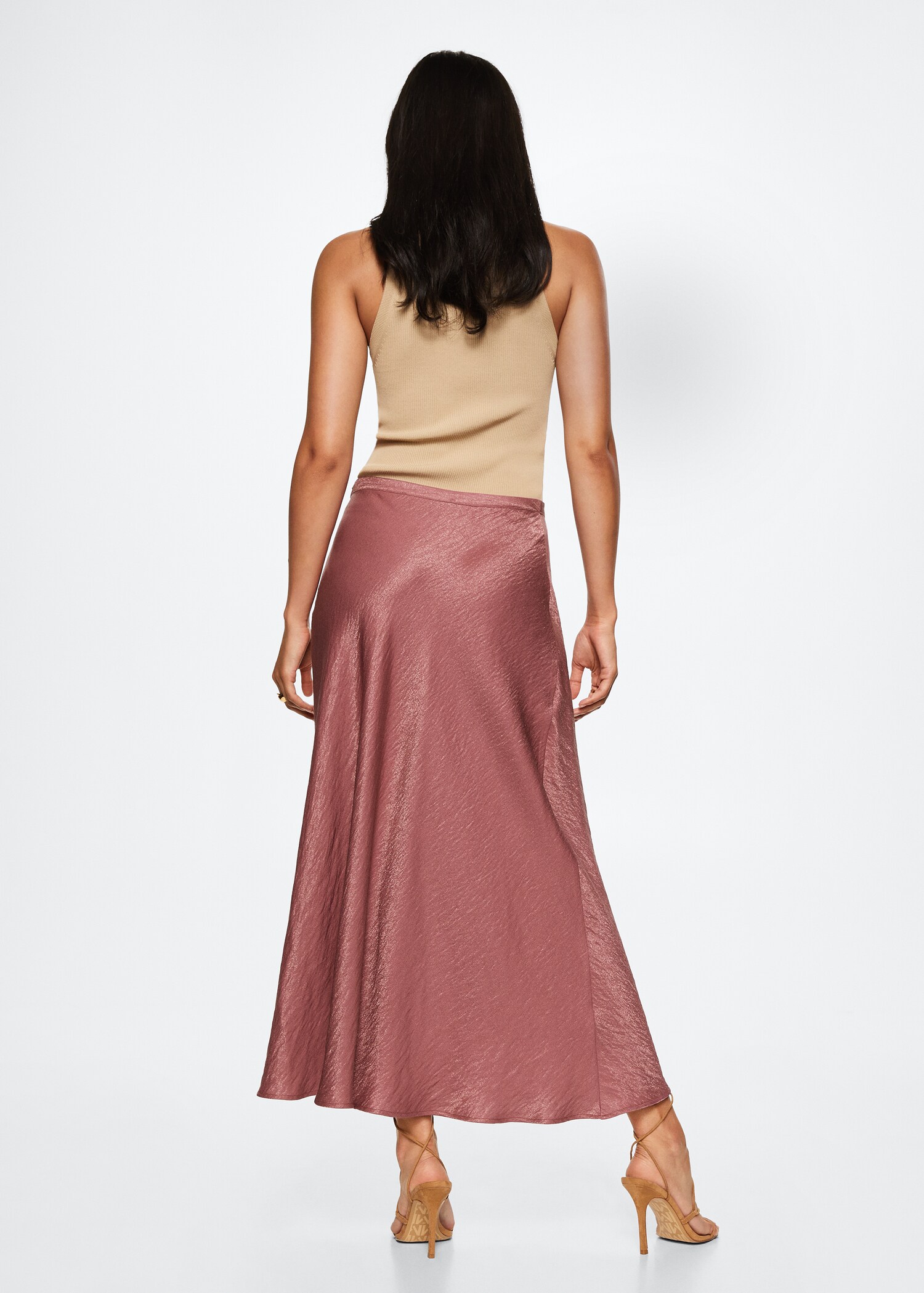 Satin weave skirt - Reverse of the article