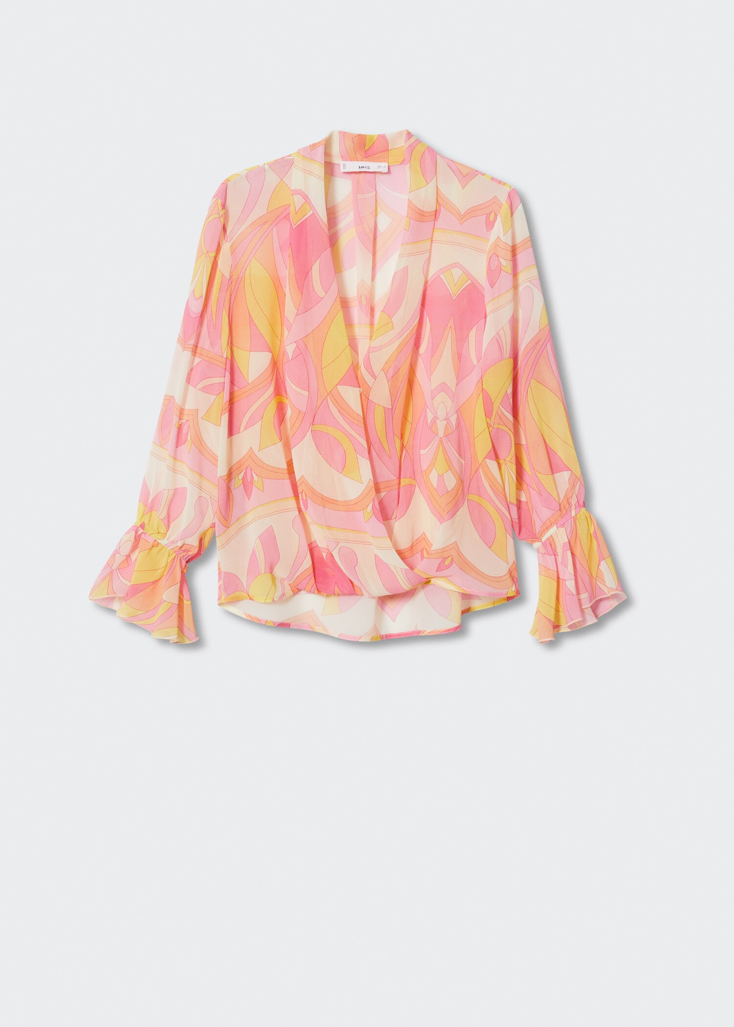Soepelvallende blouse met print - Artikel zonder model