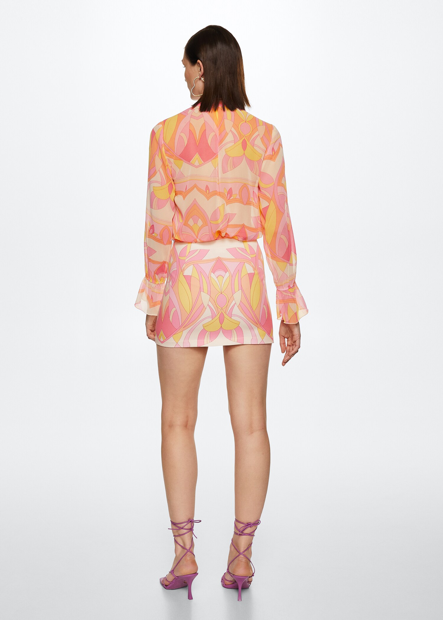Minifalda estampada - Reverso del artículo