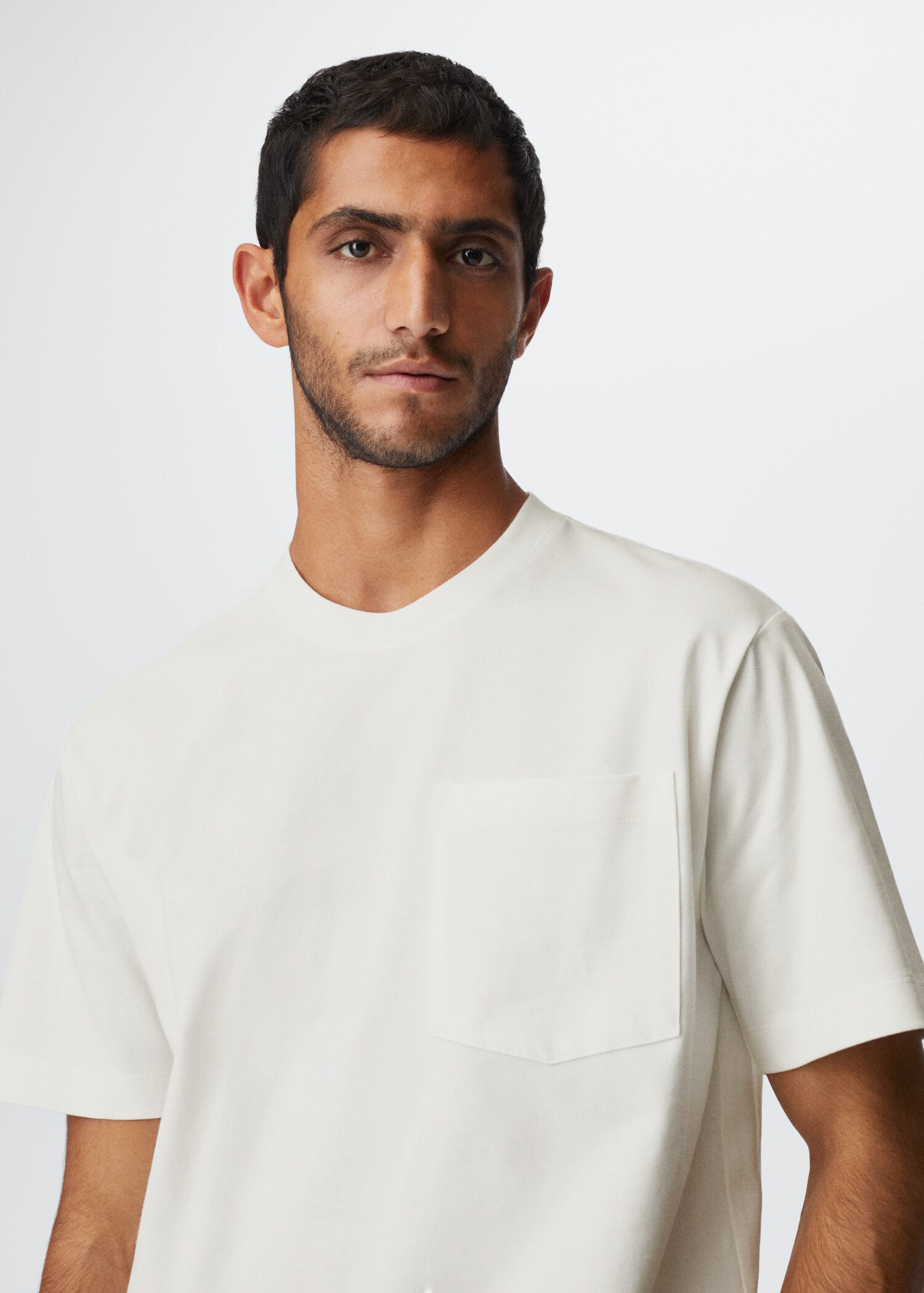 Baumwoll-T-Shirt mit Tasche - Detail des Artikels 1