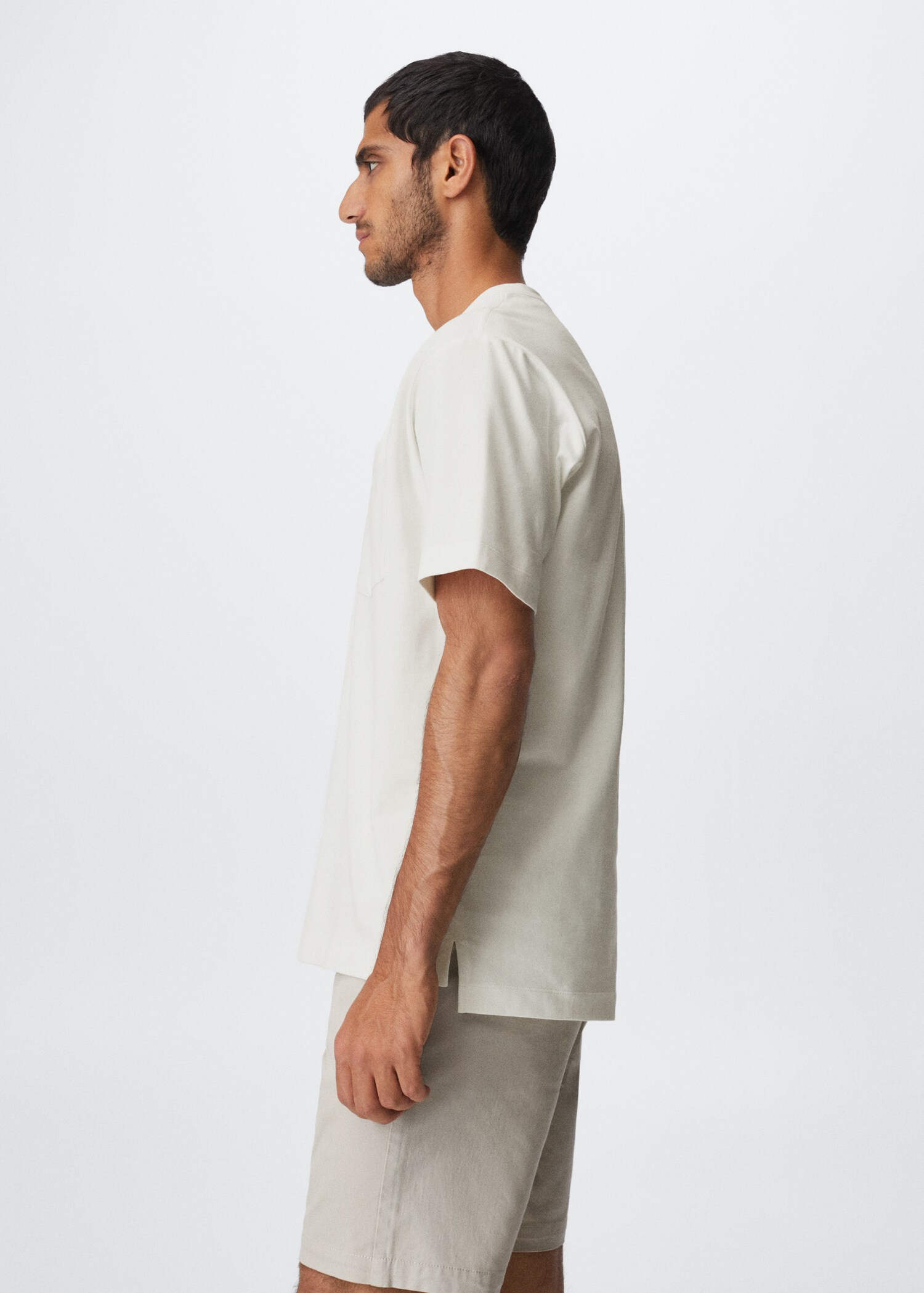 Baumwoll-T-Shirt mit Tasche - Detail des Artikels 2
