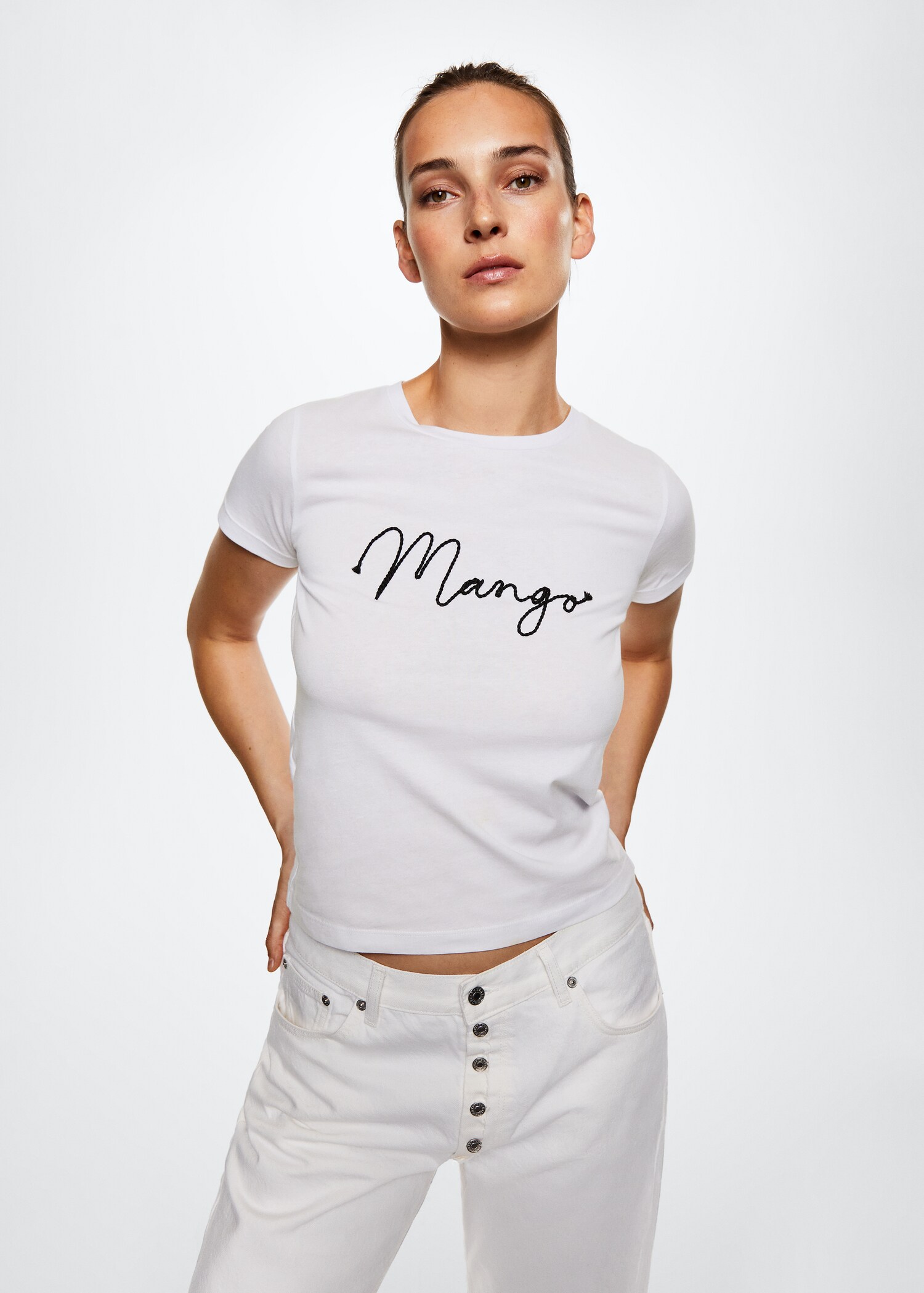 Logo cotton T-shirt - Medium plane