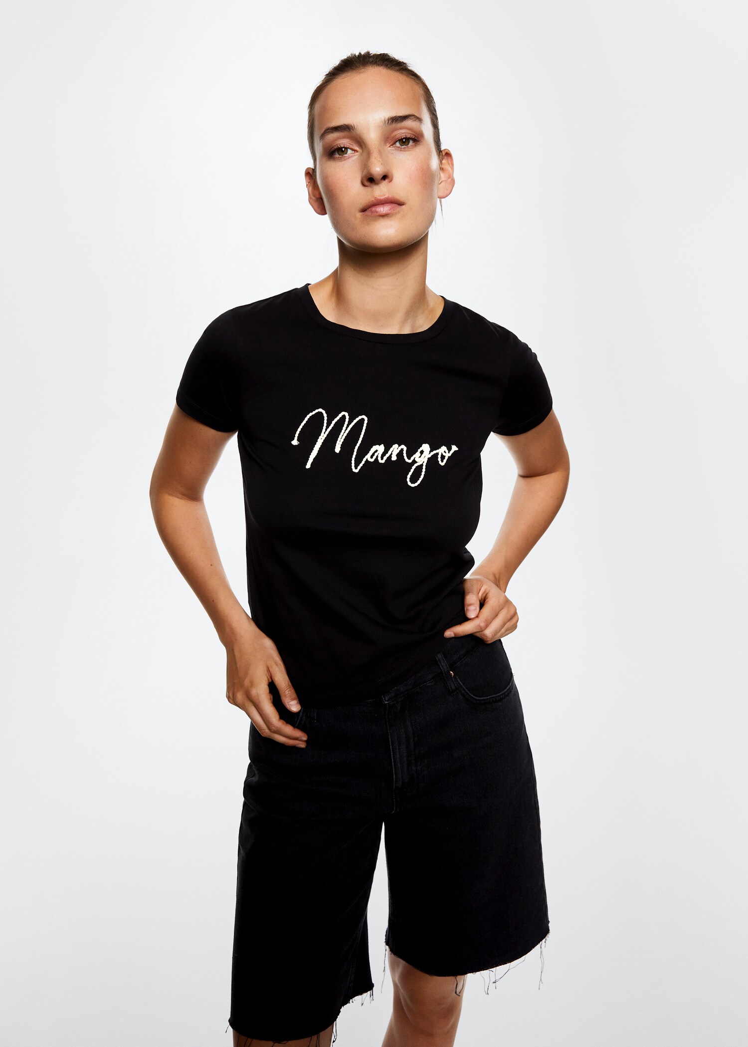 Logo cotton T-shirt - Medium plane