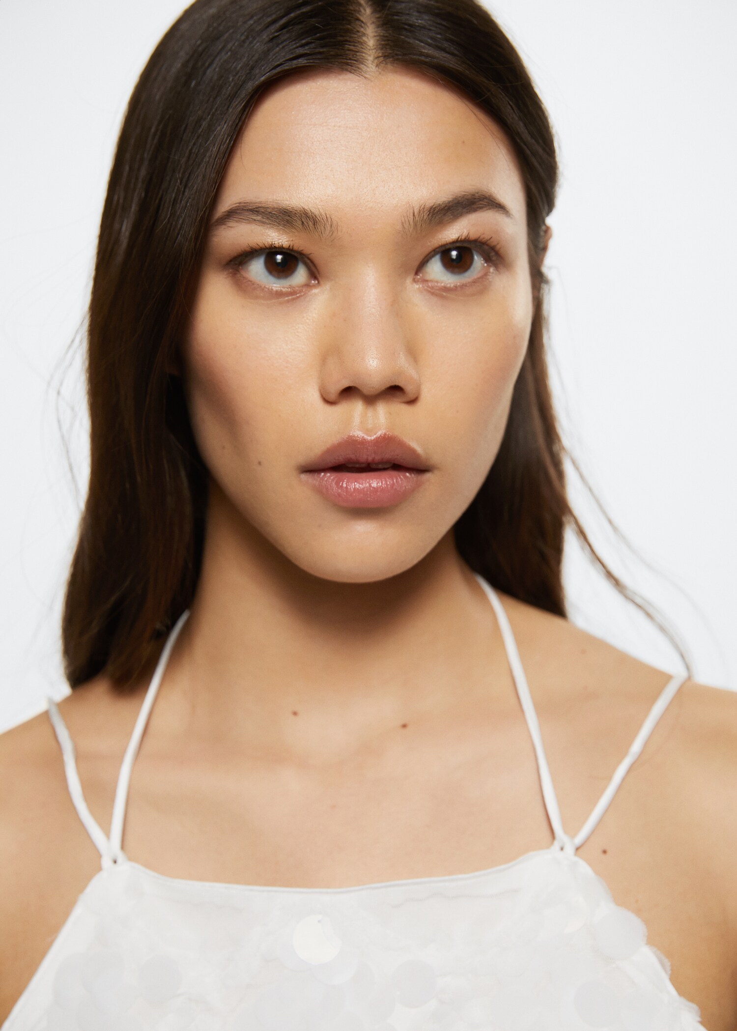 Sequined halter neck dress - Details of the article 1