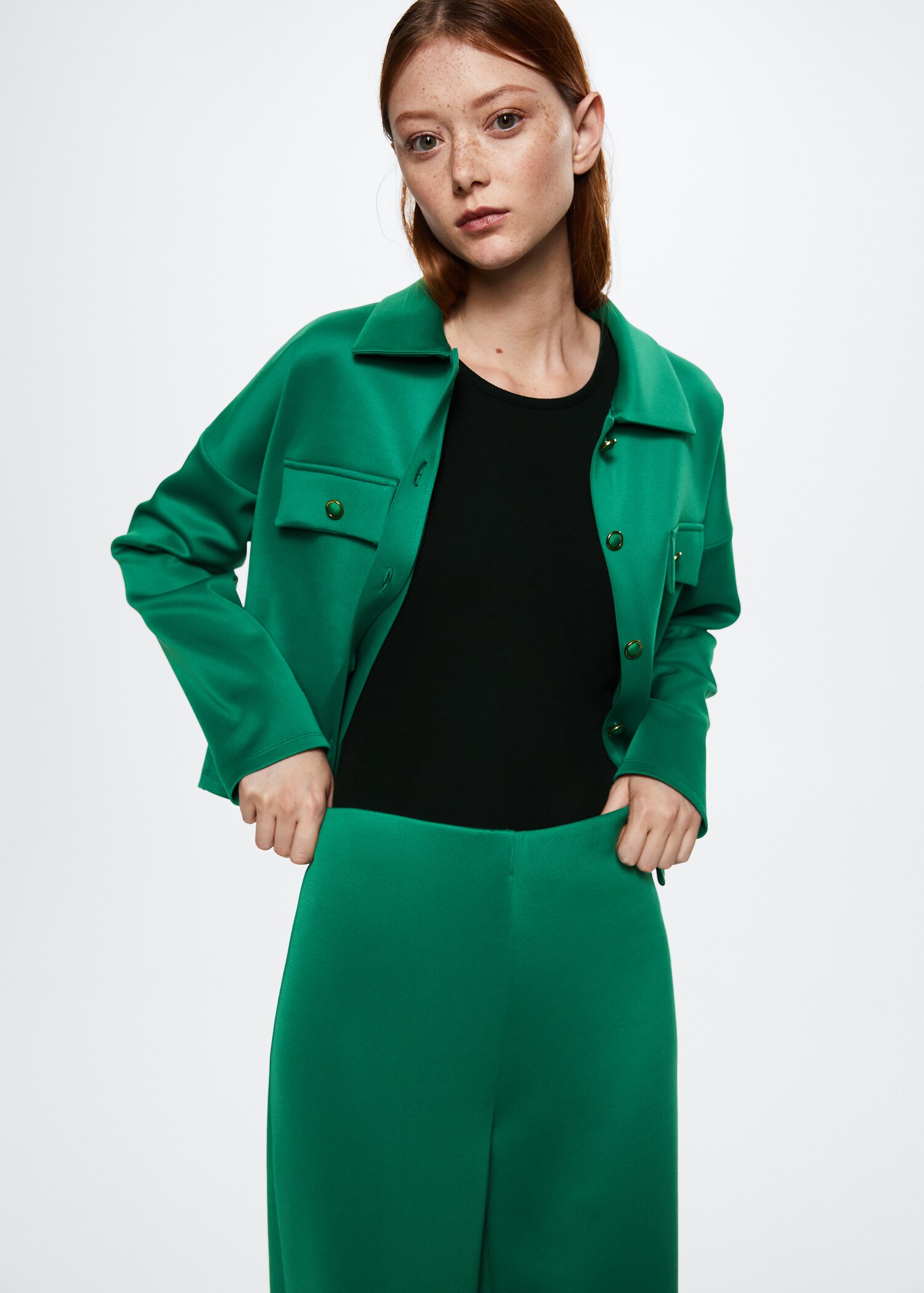 Slit hem pants - Details of the article 1