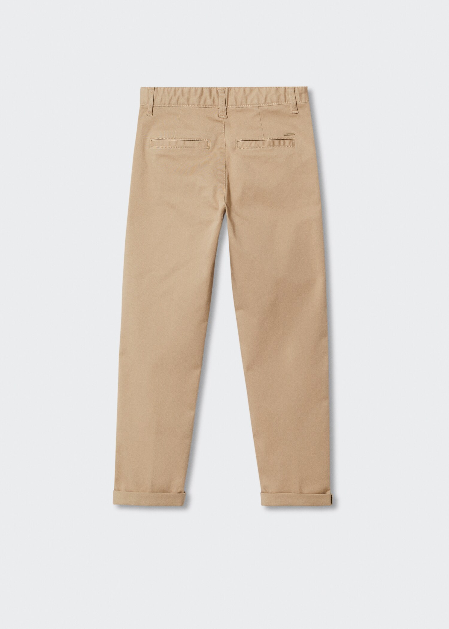 Cotton chinos - Reverse of the article