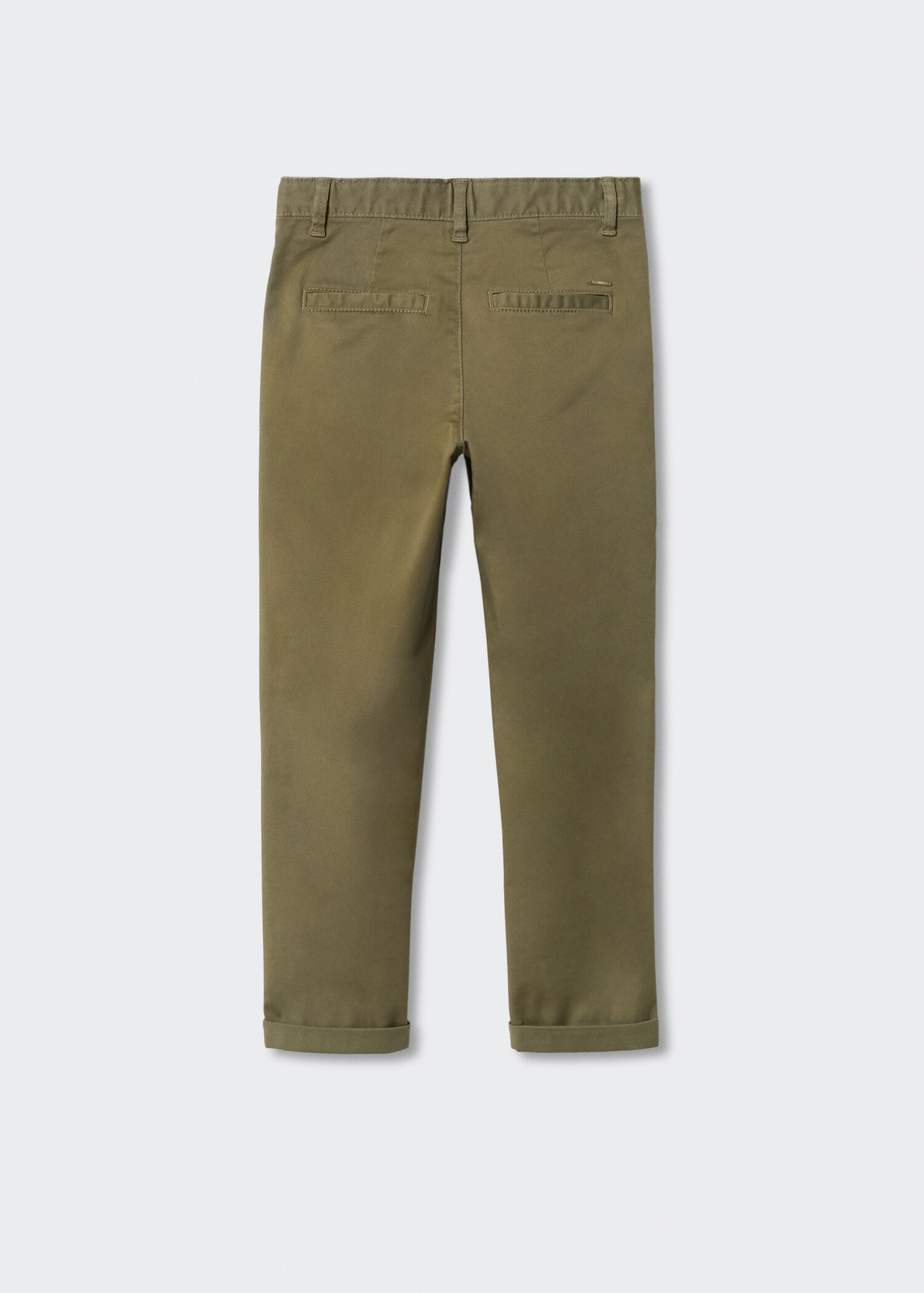 Cotton chinos - Reverse of the article