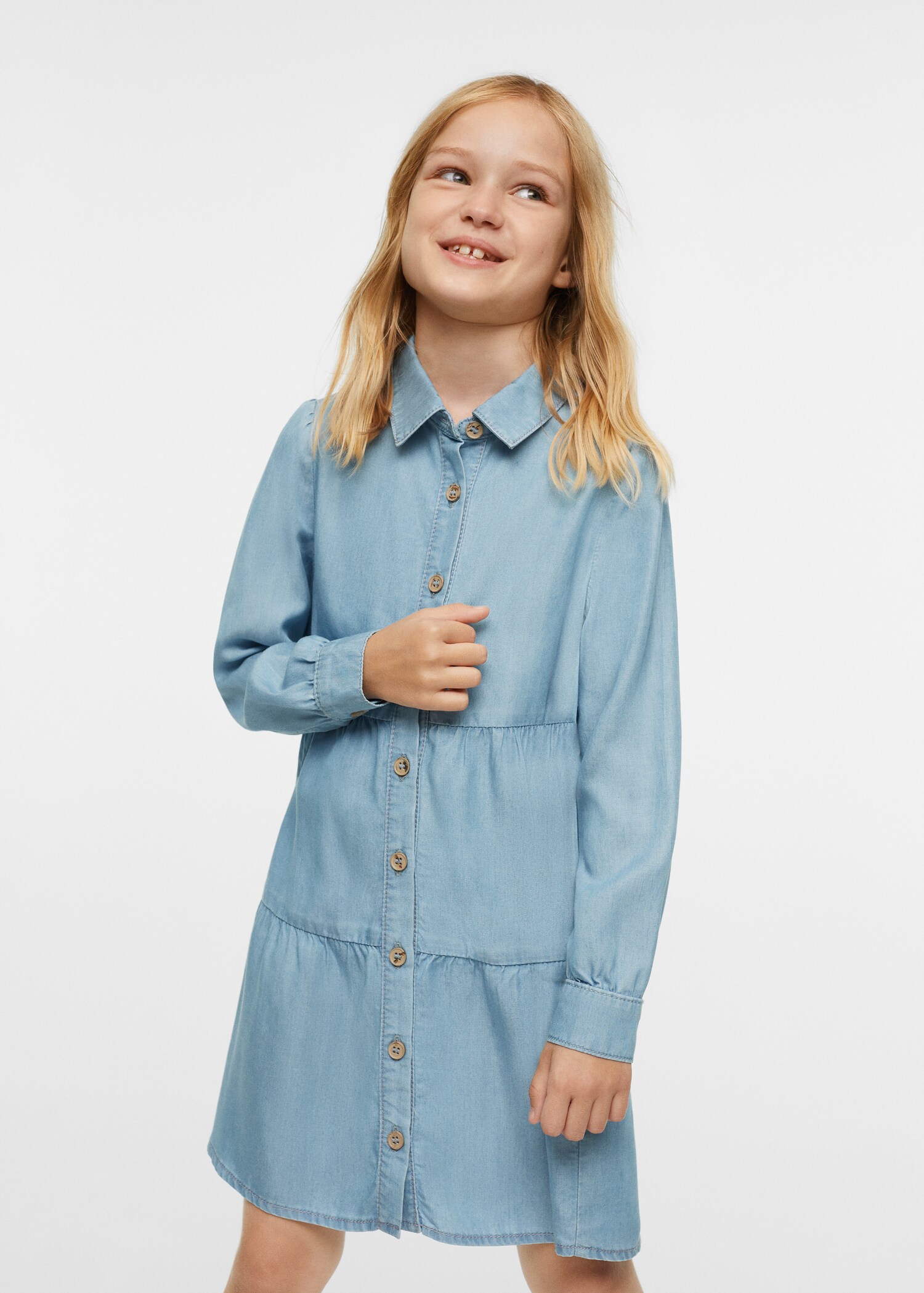 Lyocell shirt dress - Medium plane